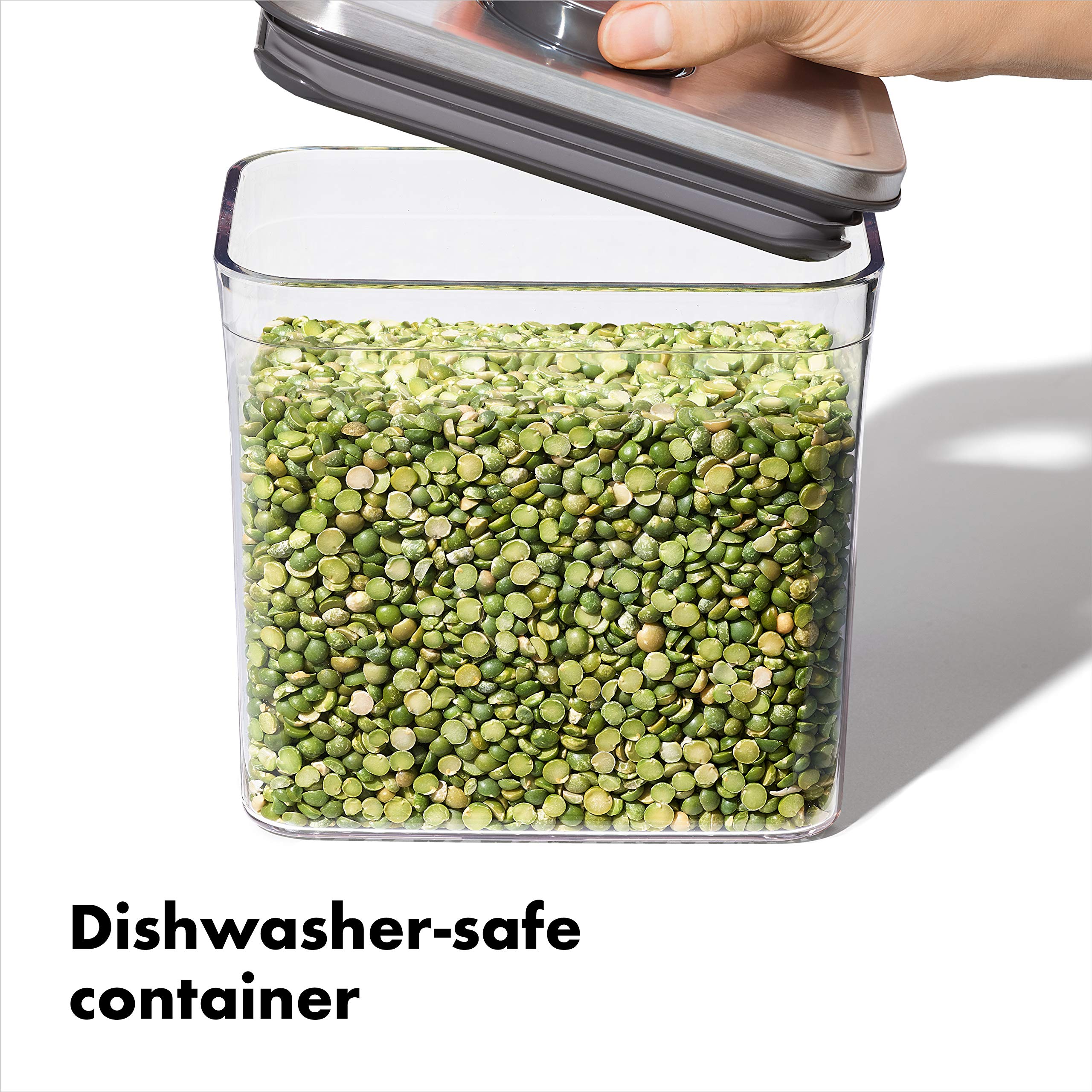 Foto 6 pulgar | Contenedor De Almacenamiento De Alimentos Oxo Steel Pop Small Square 1.1l - Venta Internacional.