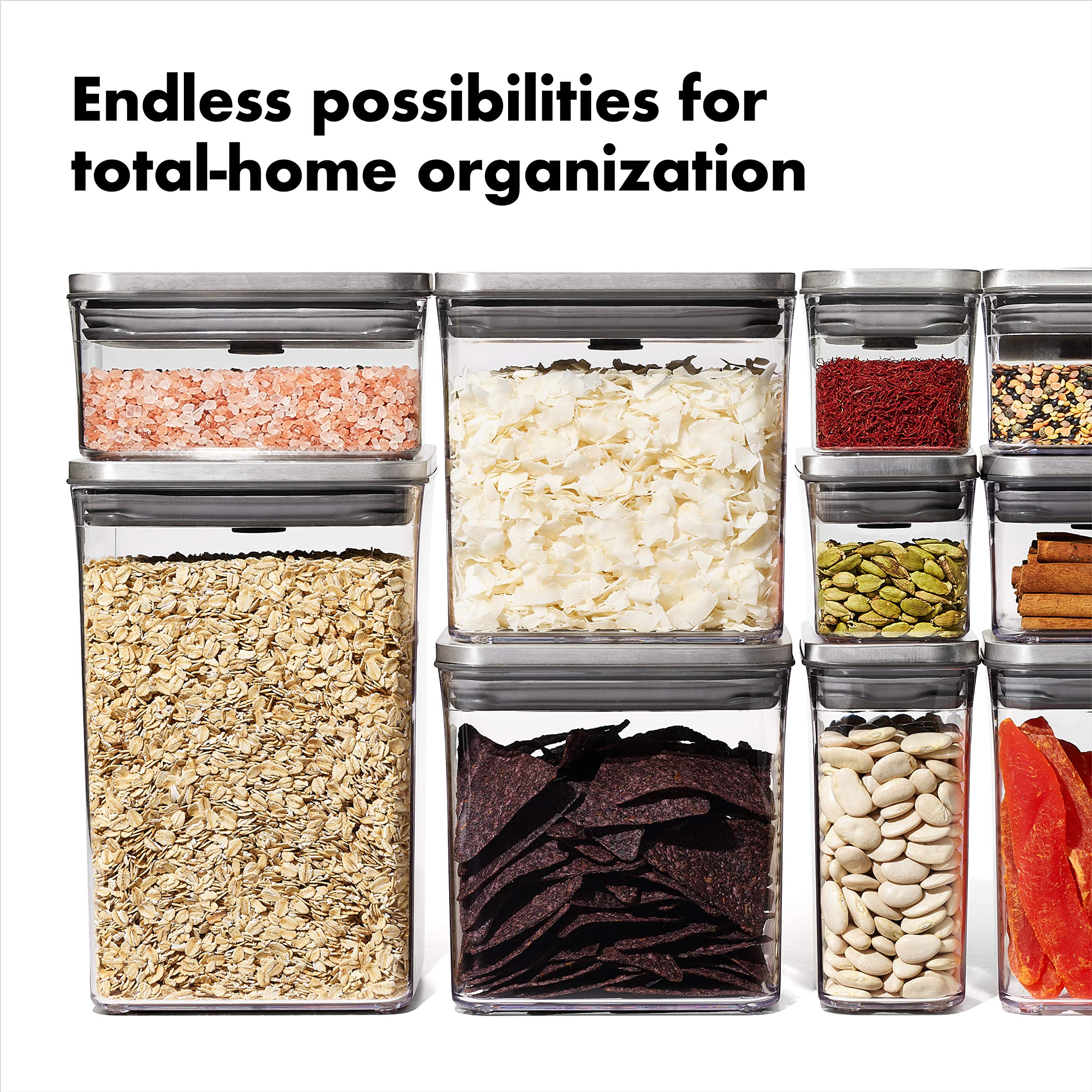 Foto 7 pulgar | Contenedor De Almacenamiento De Alimentos Oxo Steel Pop Small Square 1.1l - Venta Internacional.