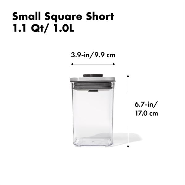 Foto 8 pulgar | Contenedor De Almacenamiento De Alimentos Oxo Steel Pop Small Square 1.1l - Venta Internacional.