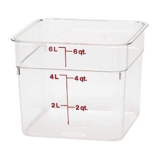 Foto 1 | Contenedor De Almacenamiento De Alimentos Cambro Classic Series Square 6l - Venta Internacional.