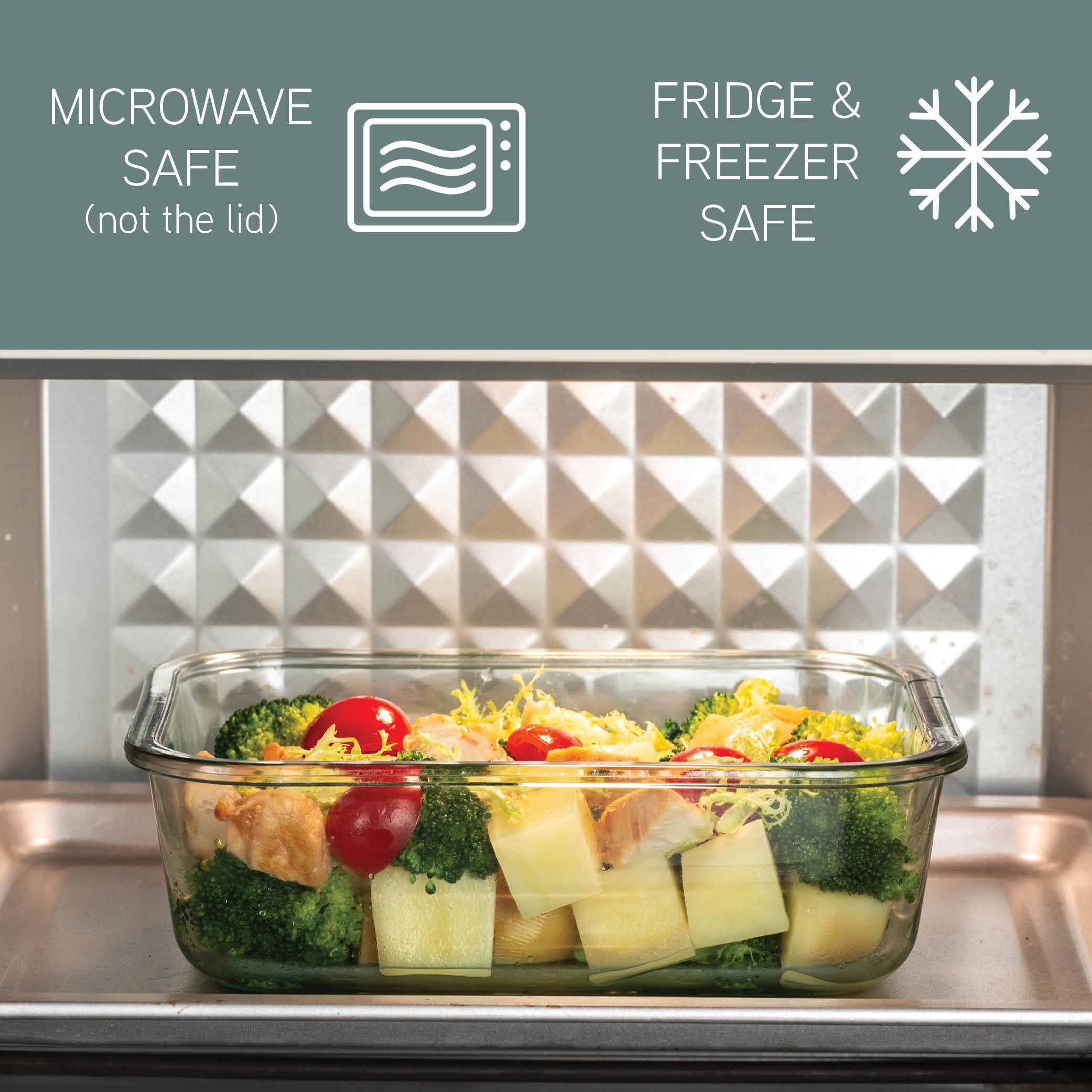 Foto 5 | Set De Recipientes Para Alimentos Cook With Color Premium, 10 Unidades Vidrio Coloreado - Venta Internacional.