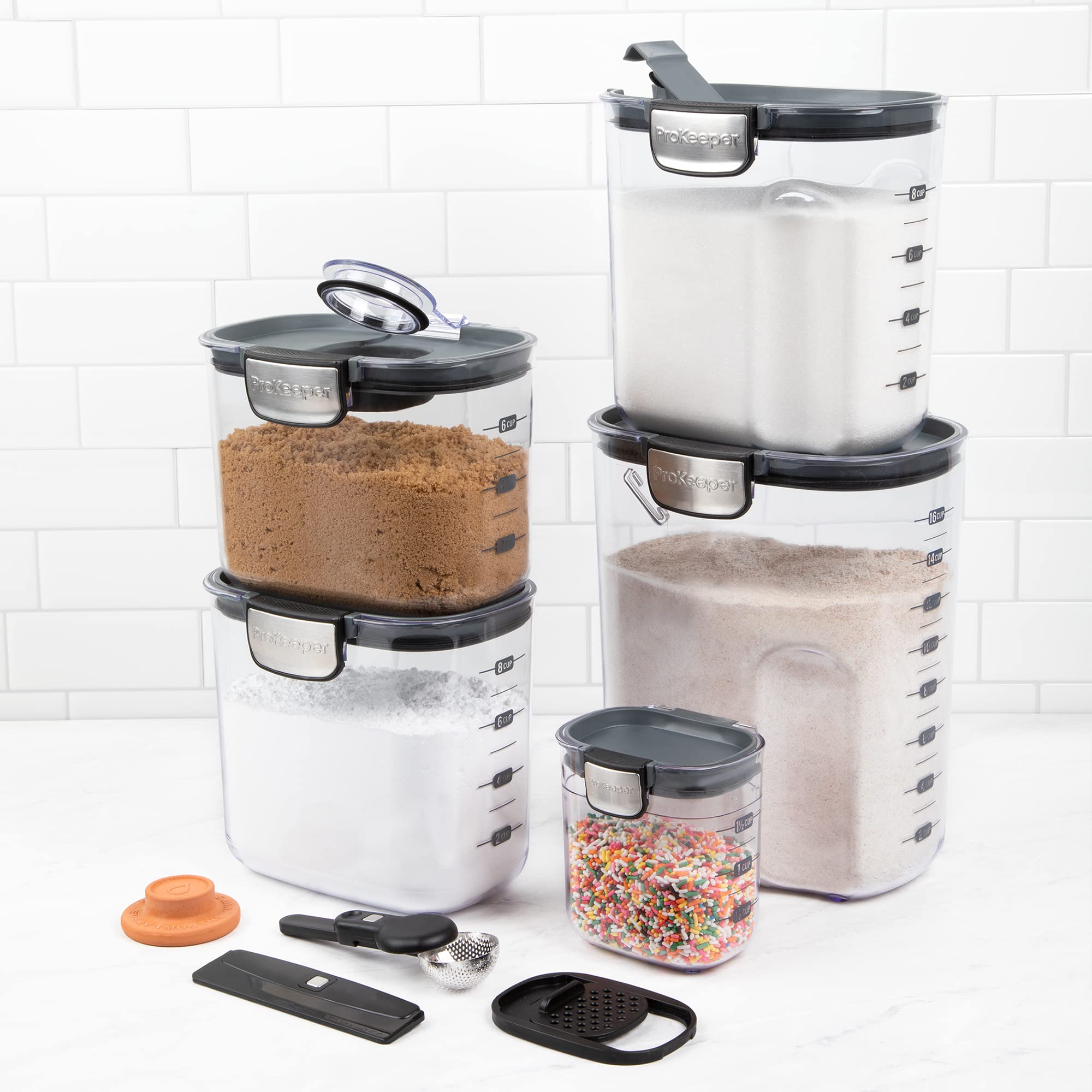 Foto 4 pulgar | Juego De Recipientes De Almacenamiento De Alimentos Prokeeper+ De 9 Piezas De Plástico Transparente - Venta Internaci