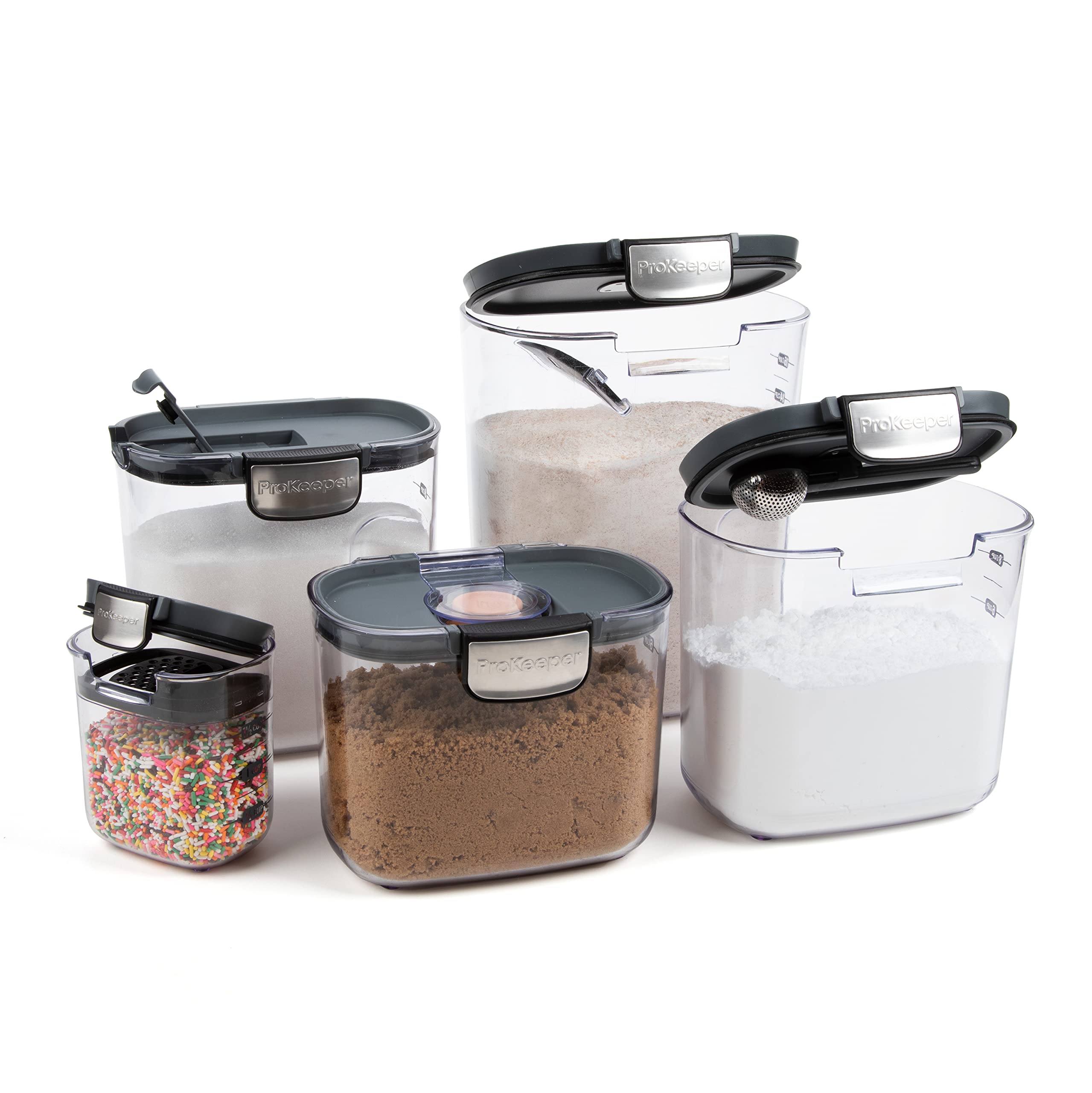 Foto 6 | Juego De Recipientes De Almacenamiento De Alimentos Prokeeper+ De 9 Piezas De Plástico Transparente - Venta Internaci