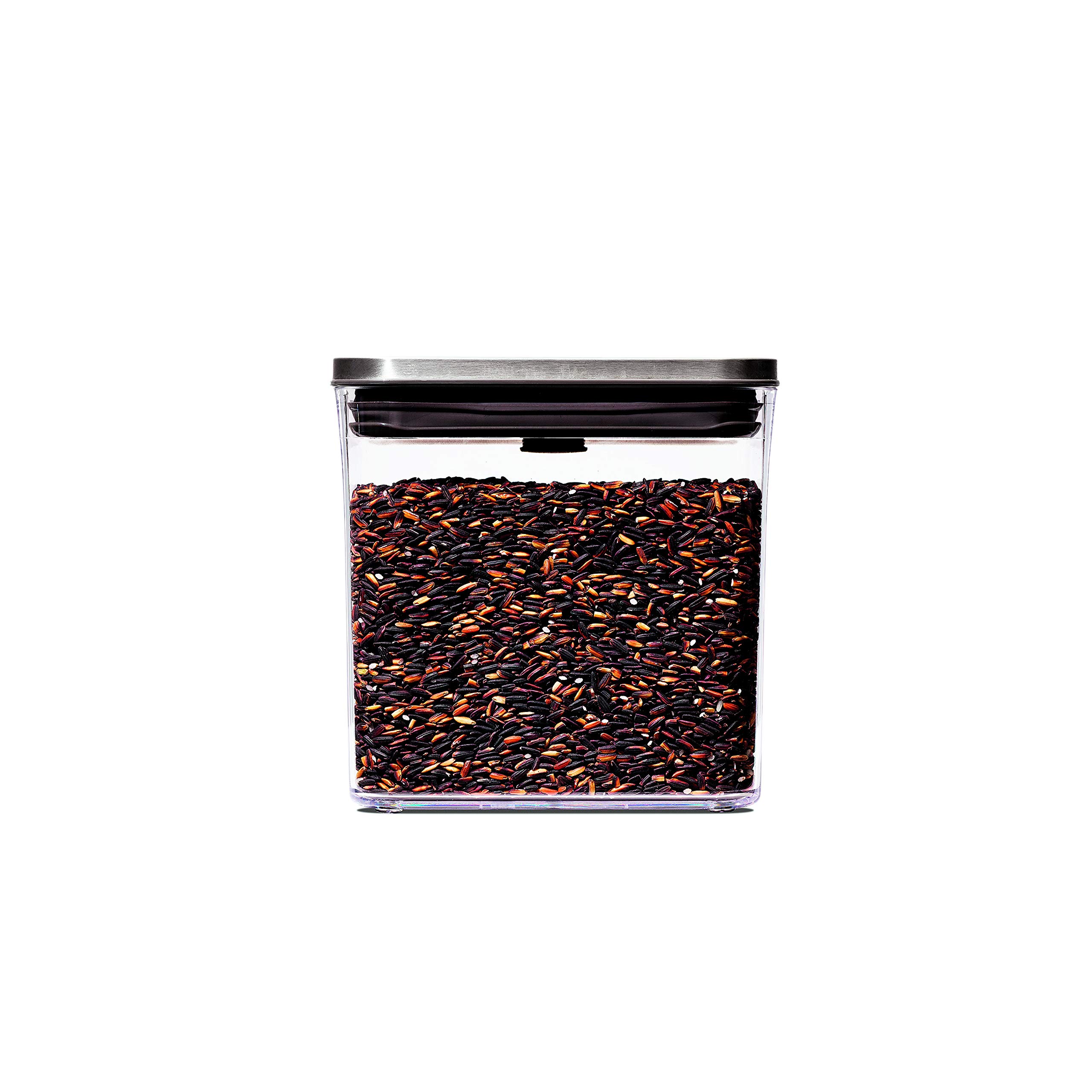 Contenedor Oxo Steel Pop Short Rectangular 1.6l Gris - Venta Internacional.