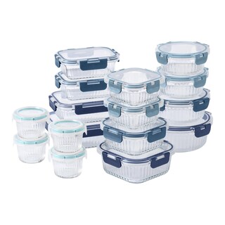 Foto 1 | Set De Recipientes Para Comida Cook With Color Premium, 32 Unidades Vidrio Borosilicato - Venta Internacional.