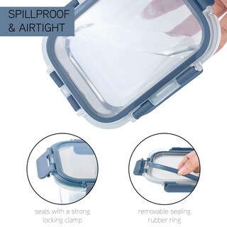 Foto 4 | Set De Recipientes Para Comida Cook With Color Premium, 32 Unidades Vidrio Borosilicato - Venta Internacional.