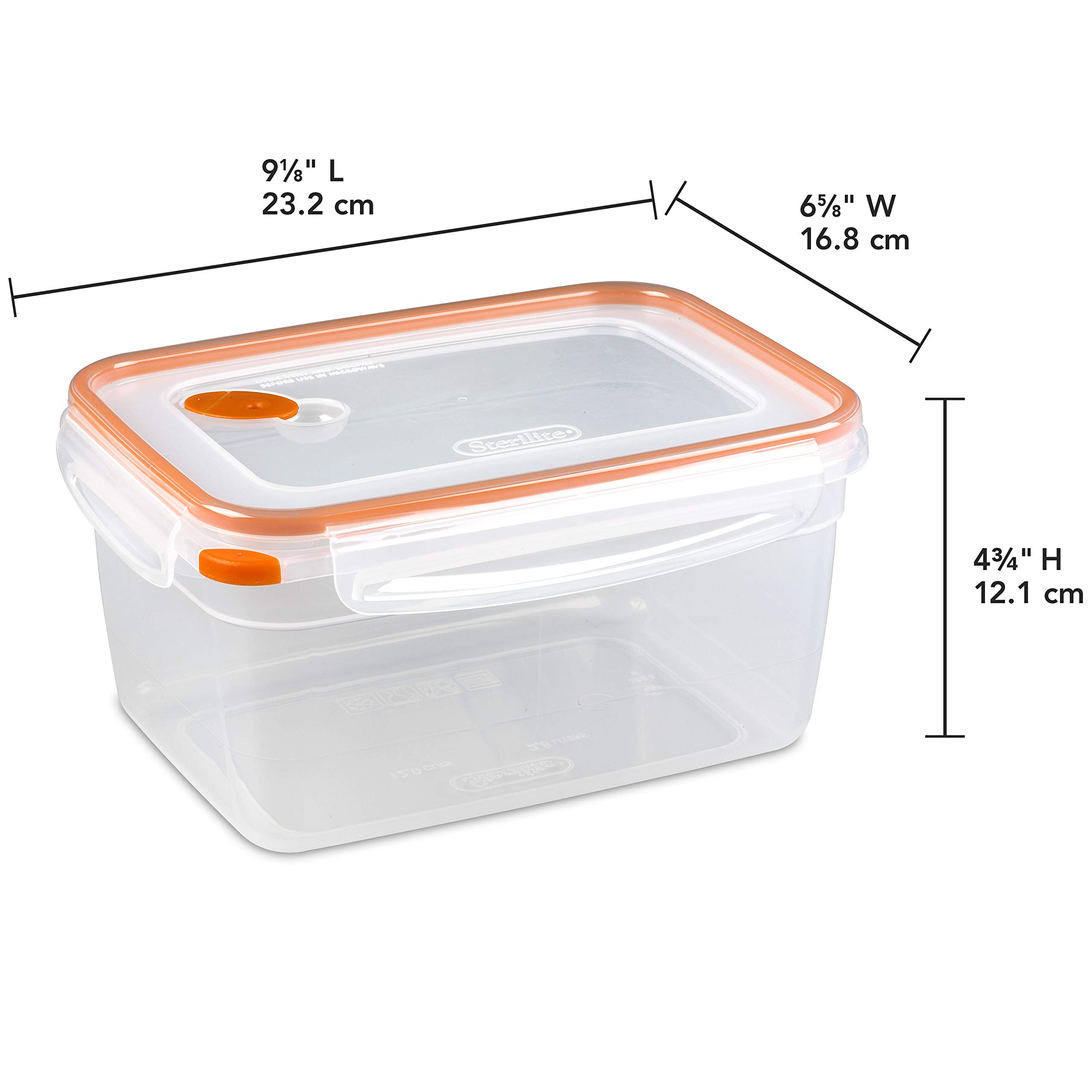 Foto 2 | Recipiente De Almacenamiento De Alimentos Sterilite Ultra-seal, 12 Tazas X6 - Venta Internacional.