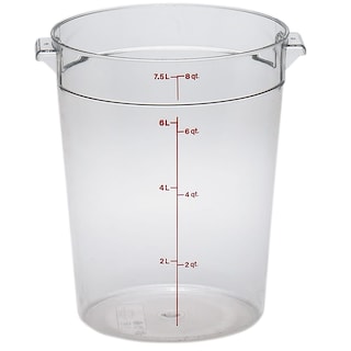 Foto 1 | Contenedor De Almacenamiento De Alimentos Cambro Camwear 8l De Policarbonato Transparente - Venta Internacional.
