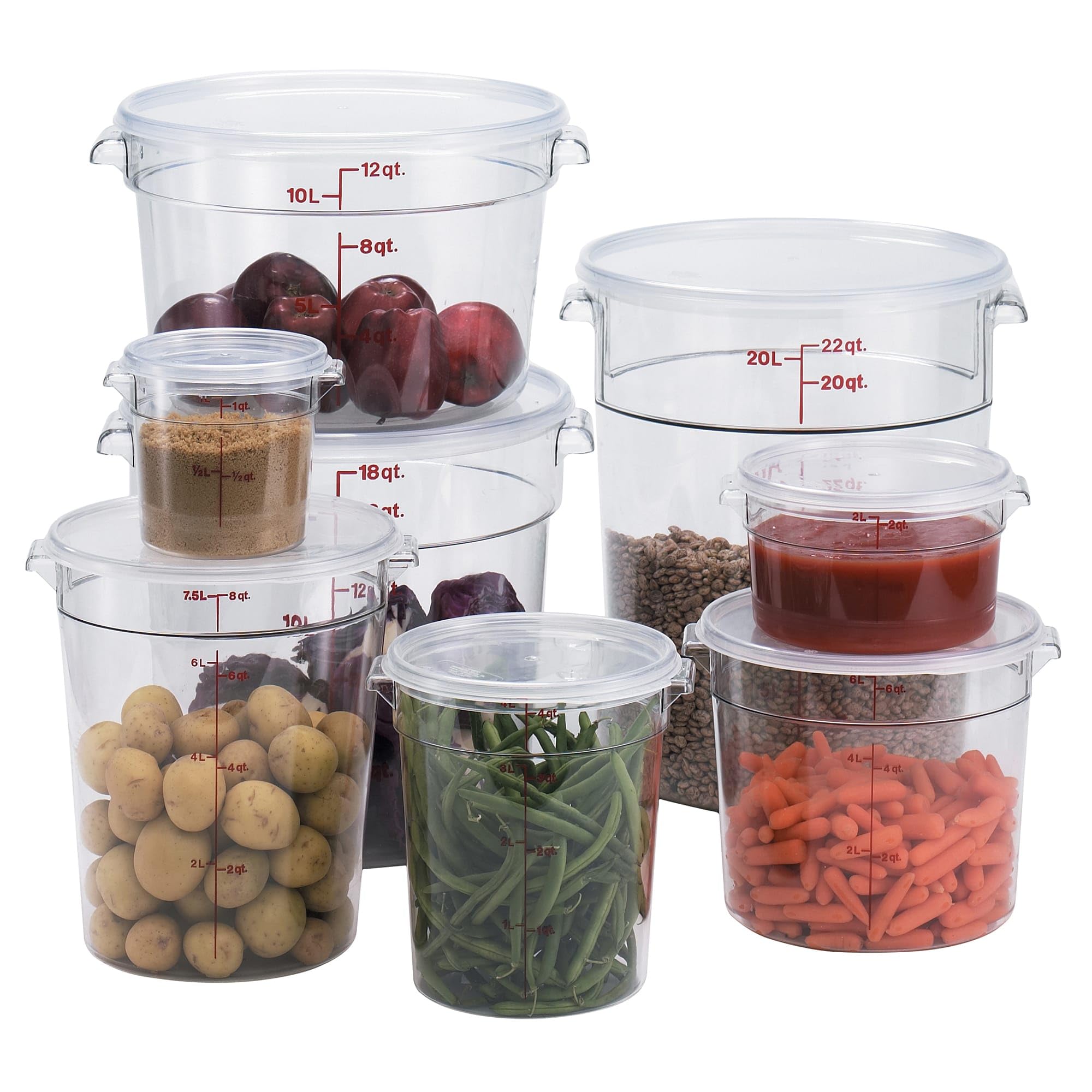 Foto 3 pulgar | Contenedor De Almacenamiento De Alimentos Cambro Camwear 8l De Policarbonato Transparente - Venta Internacional.
