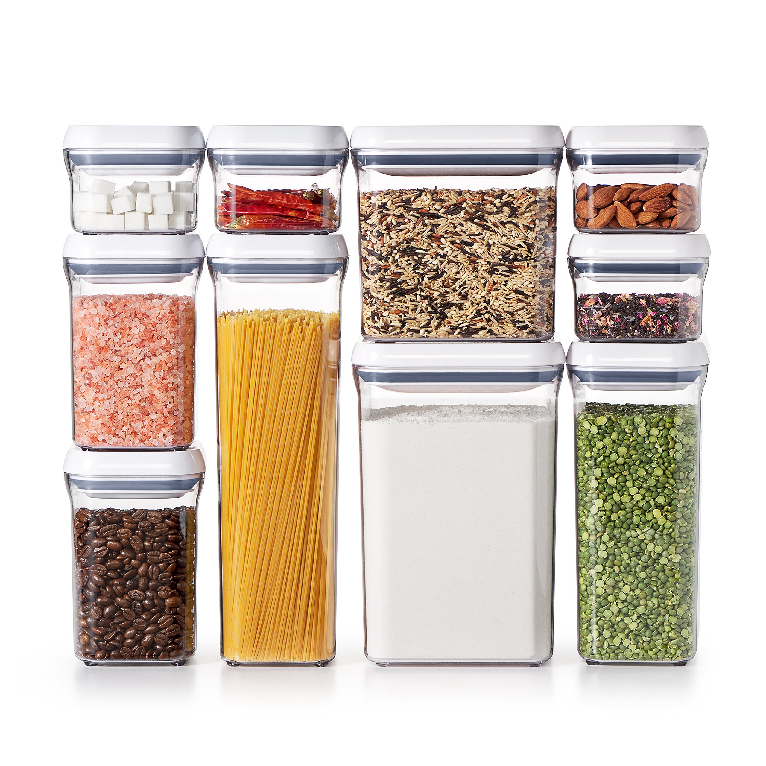 Contenedor De Almacenamiento De Alimentos Oxo Good Grips, Juego De 10 Piezas - Venta Internacional.