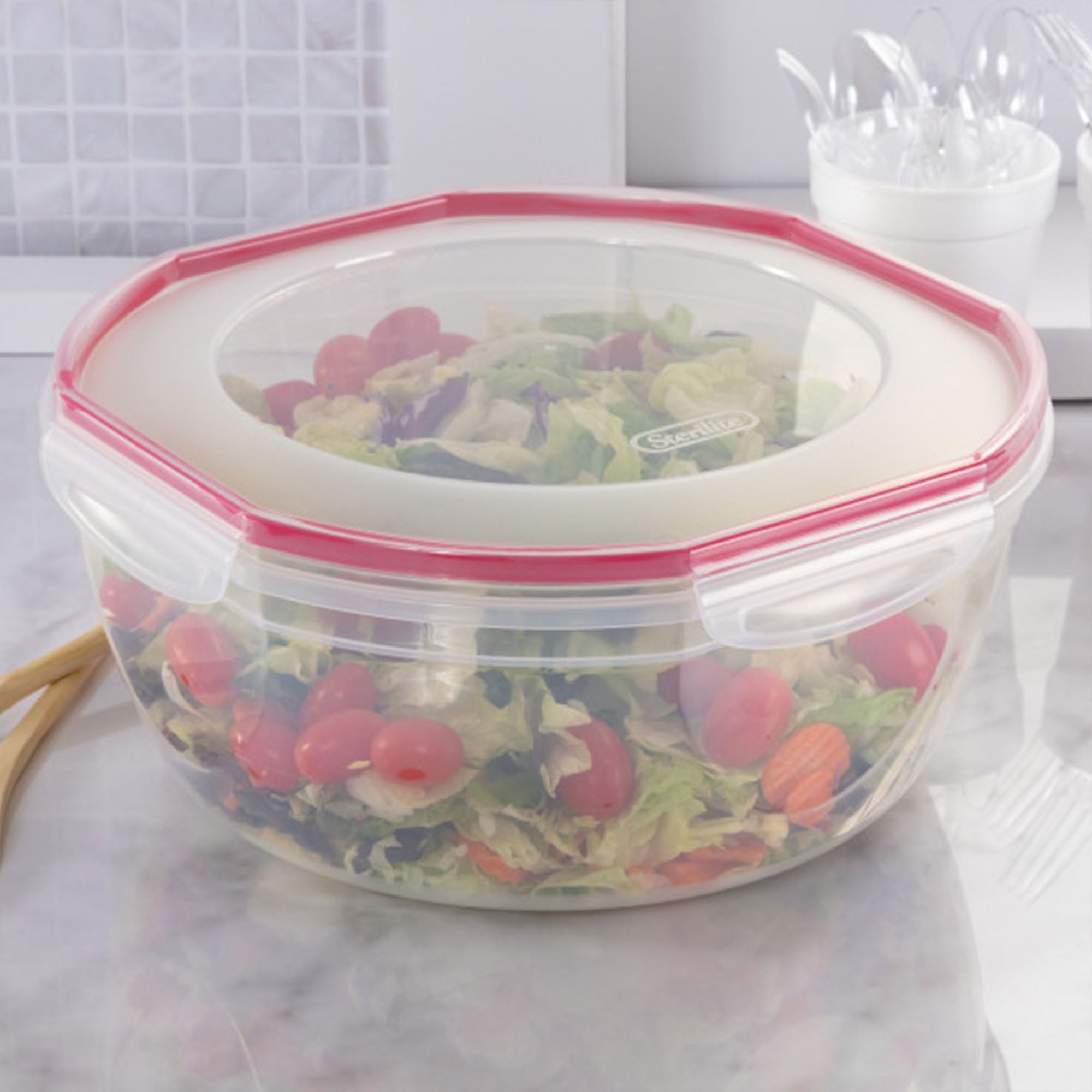 Foto 5 | Recipiente De Almacenamiento De Alimentos Sterilite Ultra-seal, 8.1 L, Paquete De 4 - Venta Internacional.
