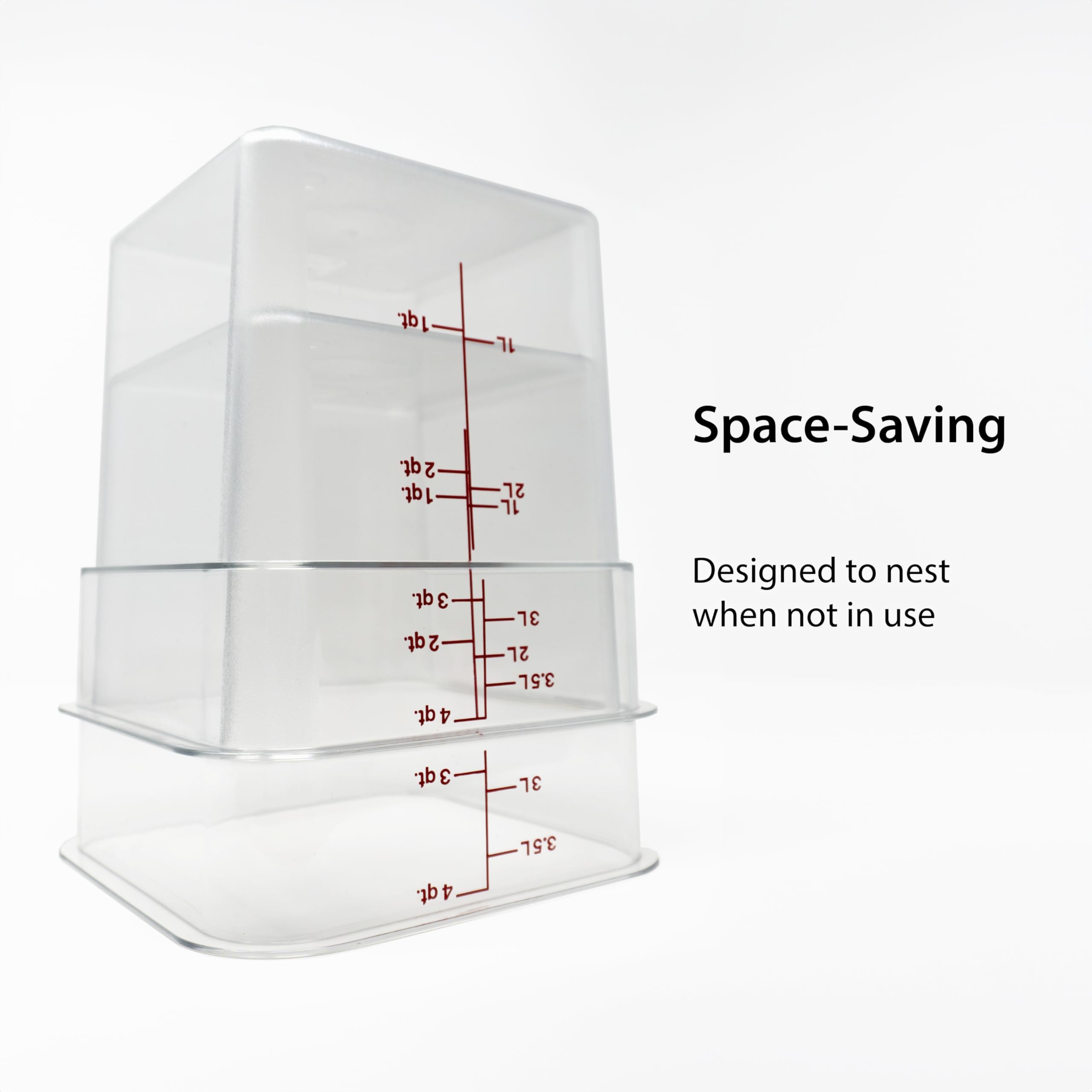 Foto 4 pulgar | Recipiente De Almacenamiento De Alimentos Cambro Classic De 4 Litros Con Tapa, Paquete De 2 - Venta Internacional.