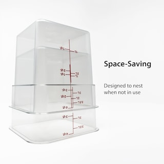 Foto 3 | Recipiente De Almacenamiento De Alimentos Cambro Classic De 4 Litros Con Tapa, Paquete De 2 - Venta Internacional.