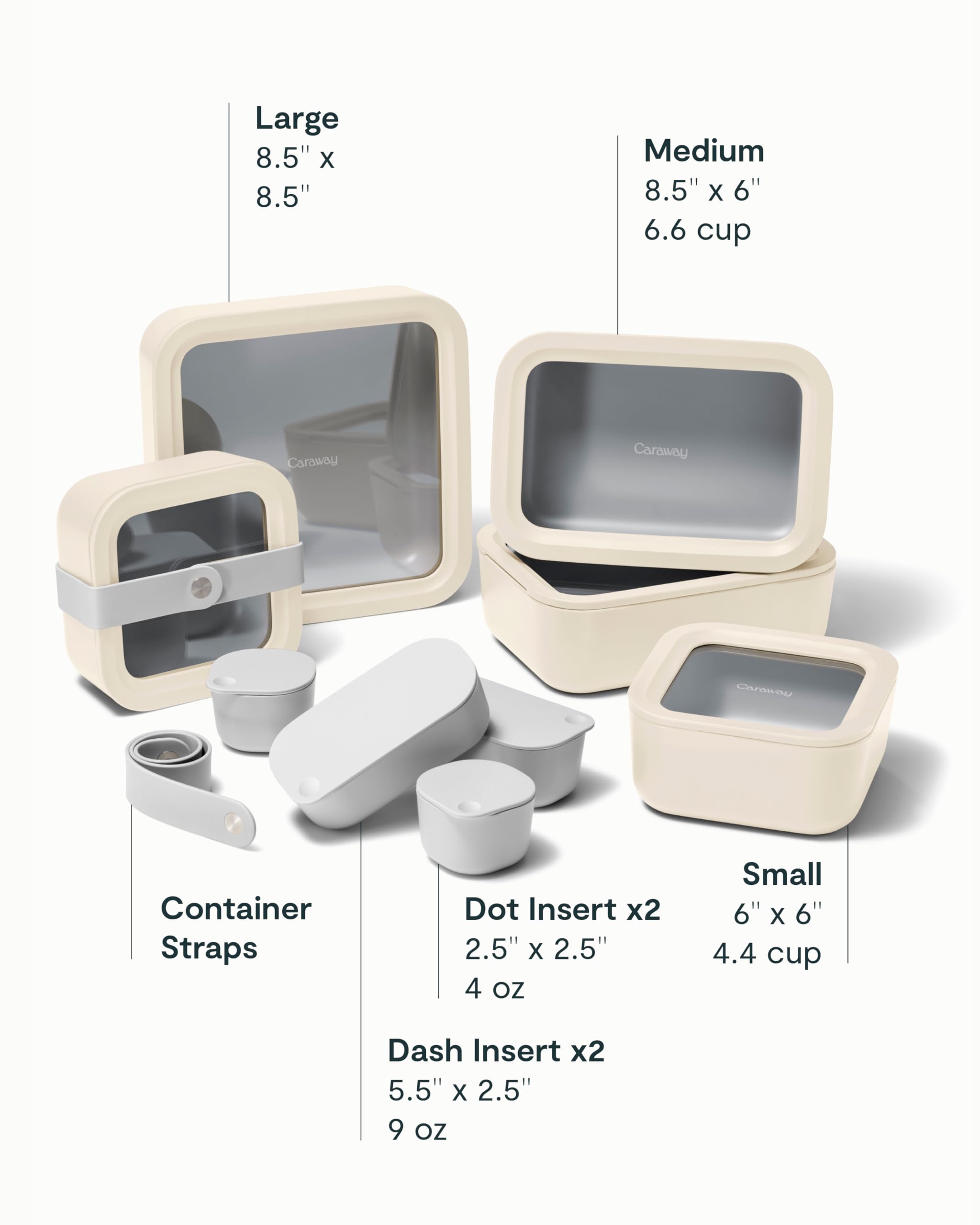 Foto 4 pulgar | Juego De Recipientes De Almacenamiento De Alimentos De Vidrio De Alcaravea, 14 Piezas Con Tapas - Venta Internacional.