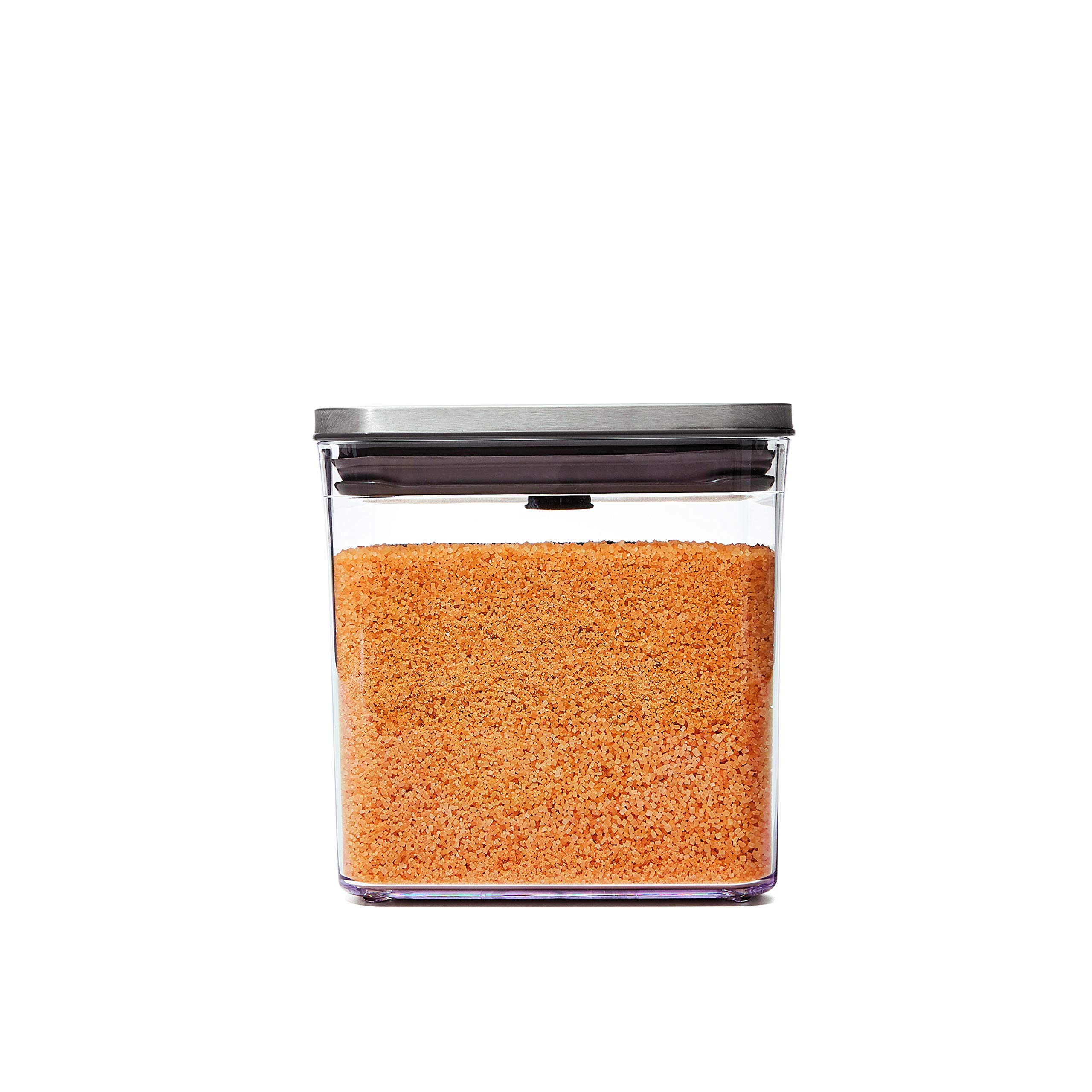 Foto 2 pulgar | Recipiente Oxo Steel Pop Big Short Square De 2,6 L Para Cereales, Color Gris - Venta Internacional.