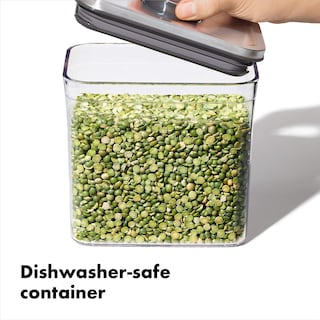 Foto 5 | Recipiente Oxo Steel Pop Big Short Square De 2,6 L Para Cereales, Color Gris - Venta Internacional.