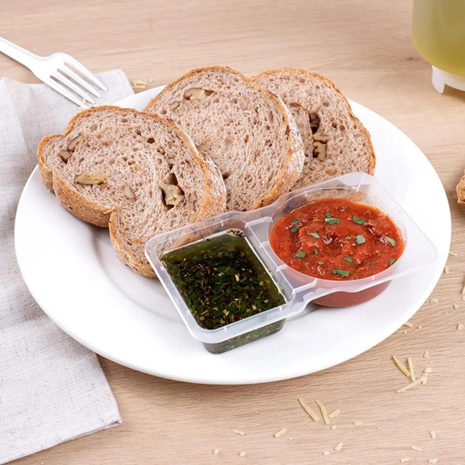 Foto 3 pulgar | Recipiente Para Condimentos Con Doble Compartimento, 15 Unidades, 60 Ml/70 Ml - Venta Internacional.