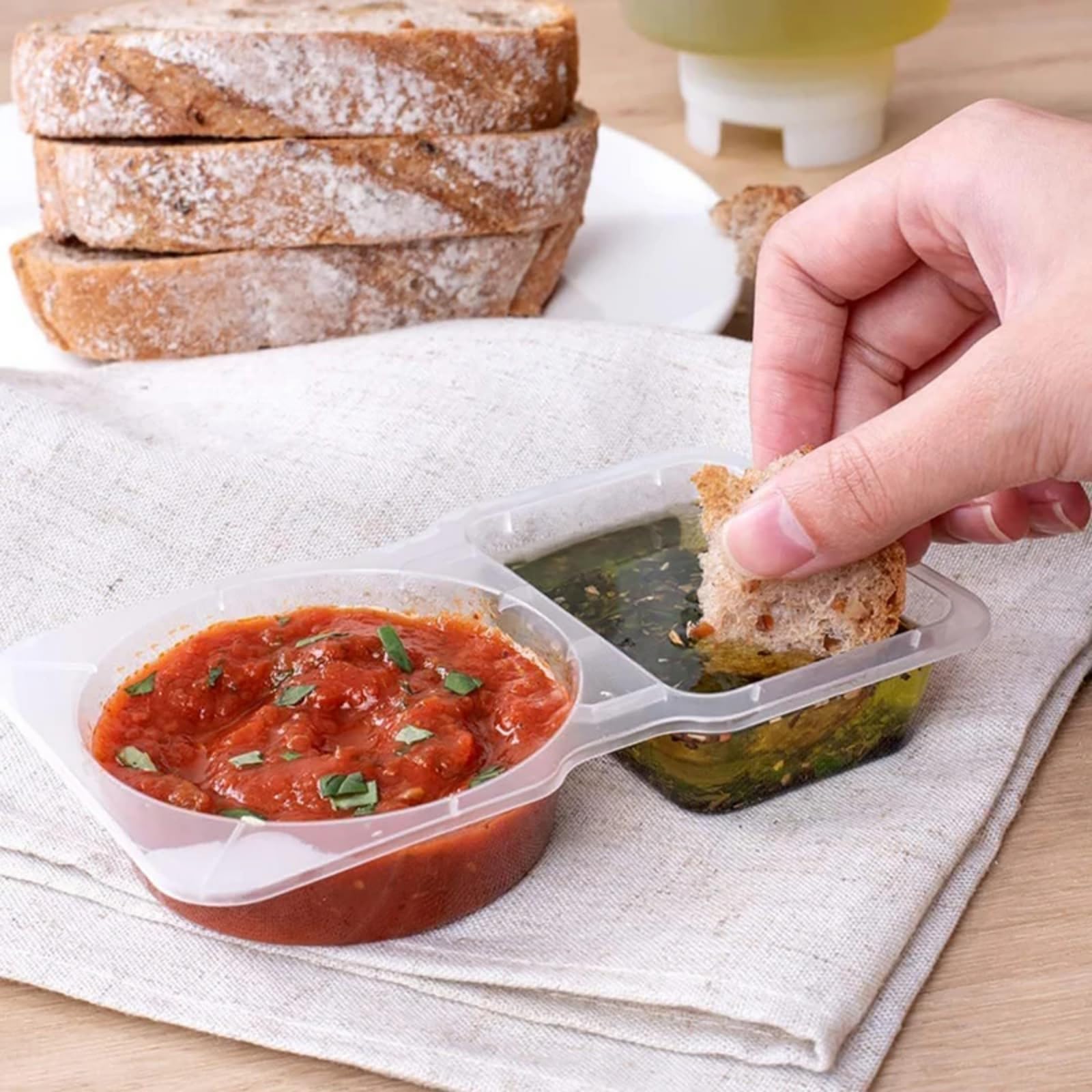Foto 7 pulgar | Recipiente Para Condimentos Con Doble Compartimento, 15 Unidades, 60 Ml/70 Ml - Venta Internacional.