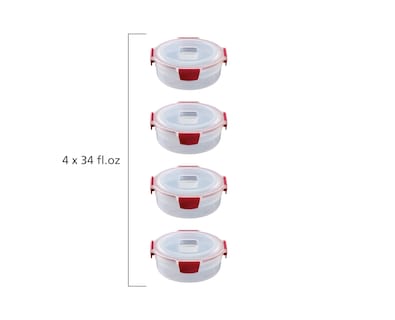 Foto 3 | Juego De Recipientes Para Almacenamiento De Alimentos Joseph Joseph Nest Lock, 8 Piezas - Venta Internacional.