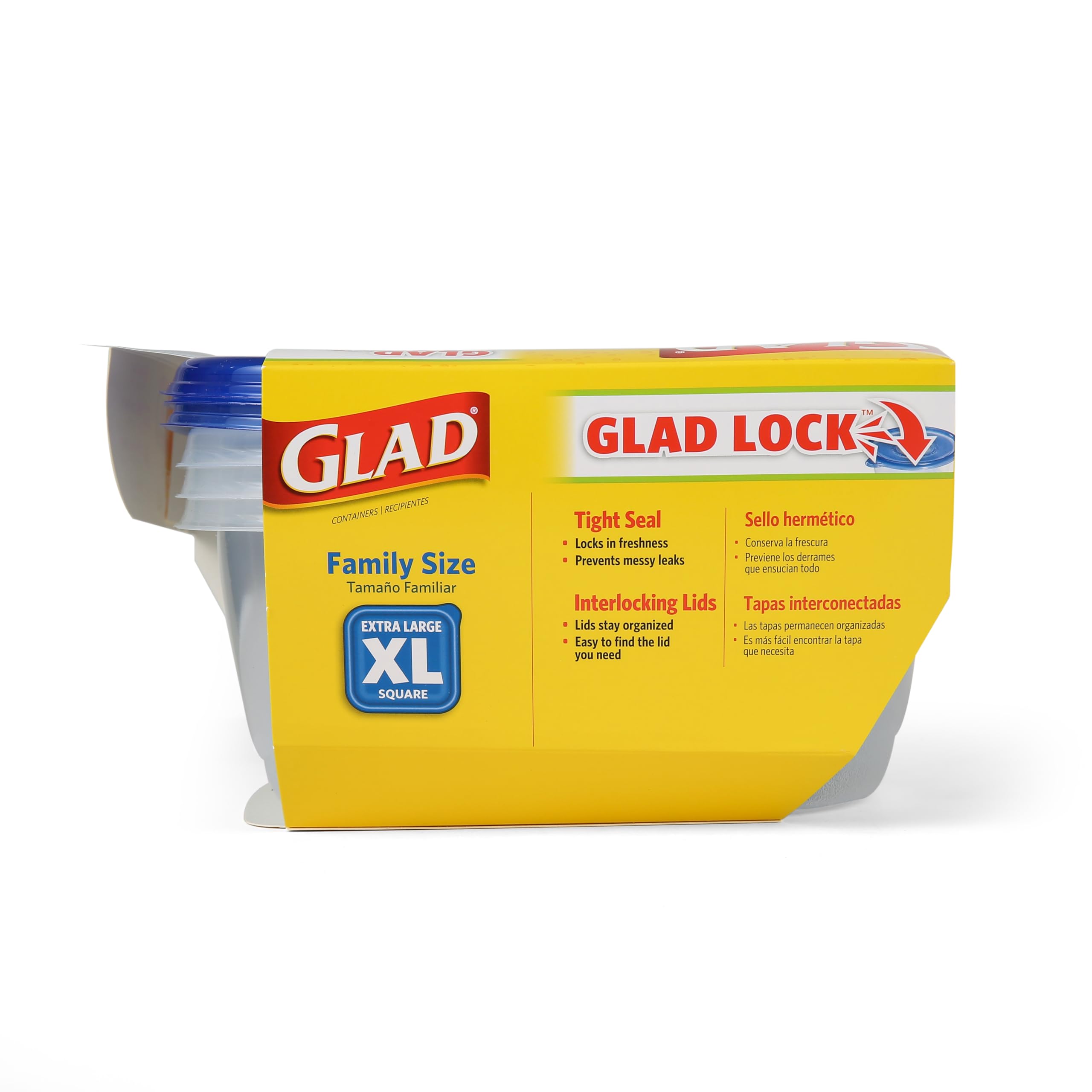 Foto 5 | Contenedores De Almacenamiento De Alimentos Gladware Family Size Xl, Juego De 3 - Venta Internacional.