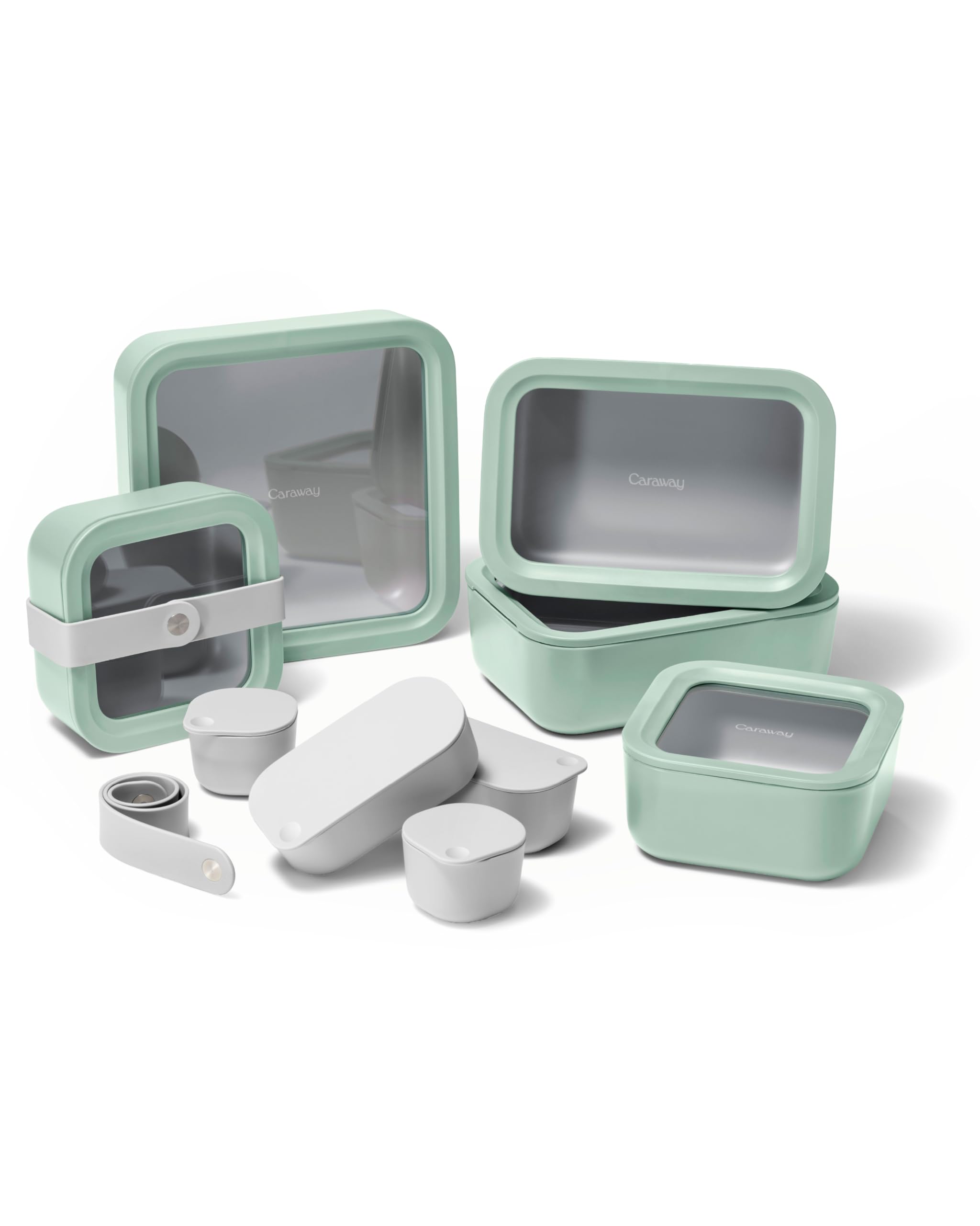 Foto 2 pulgar | Juego De Recipientes De Almacenamiento De Alimentos De Vidrio De Alcaravea, 14 Piezas Con Tapas - Venta Internacional.