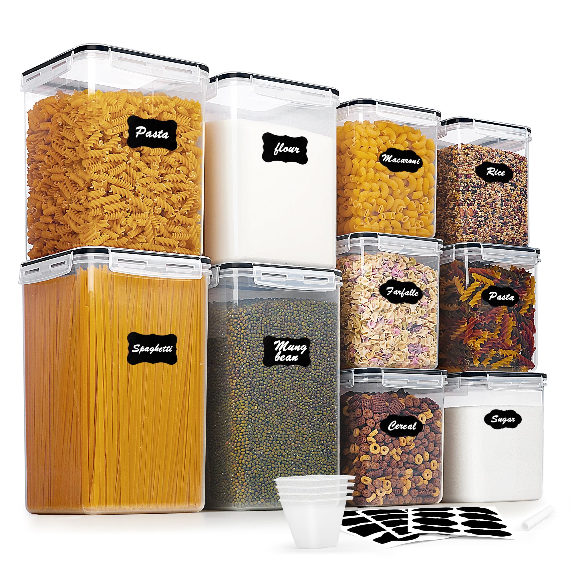 Foto 2 pulgar | Recipiente De Almacenamiento De Alimentos Vtopmart, Harina Y Azúcar, 10 Unidades, Sin Bpa - Venta Internacional.