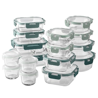 Foto 1 | Set De Recipientes Para Comida Cook With Color Premium, 32 Unidades Vidrio Borosilicato - Venta Internacional.