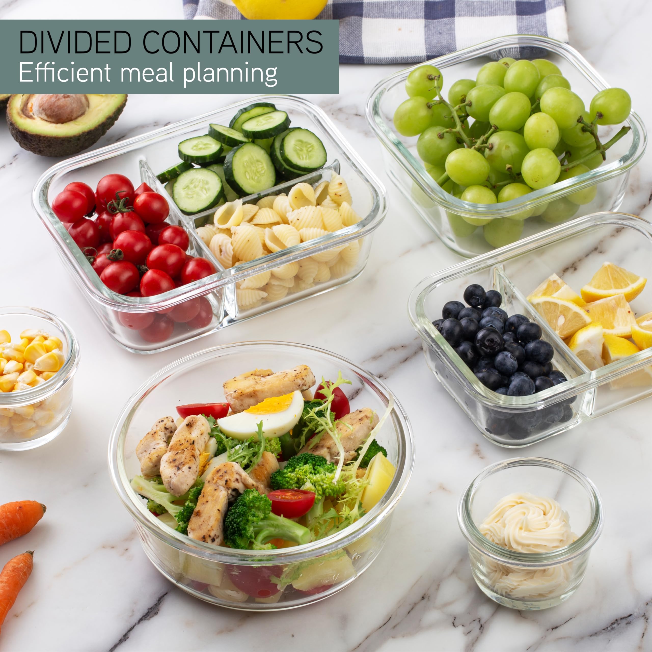 Foto 4 pulgar | Set De Recipientes Para Comida Cook With Color Premium, 32 Unidades Vidrio Borosilicato - Venta Internacional.