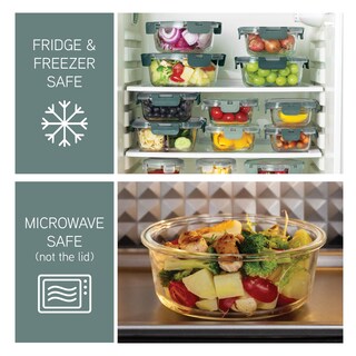 Foto 5 | Set De Recipientes Para Comida Cook With Color Premium, 32 Unidades Vidrio Borosilicato - Venta Internacional.