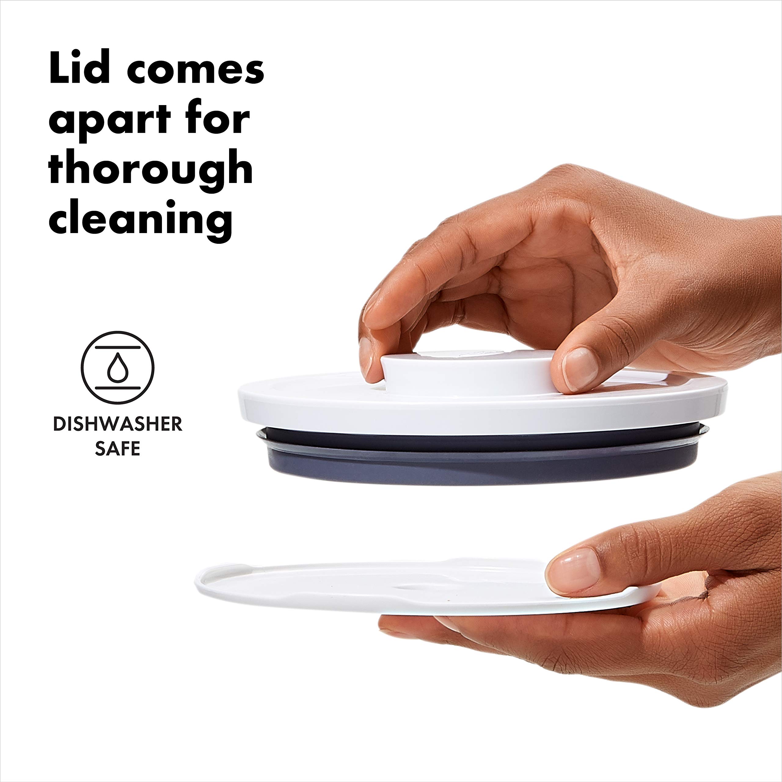 Foto 5 | Recipiente De Almacenamiento De Alimentos Oxo Good Grips, Redondo, Pop, Grande, 4,9 L - Venta Internacional.