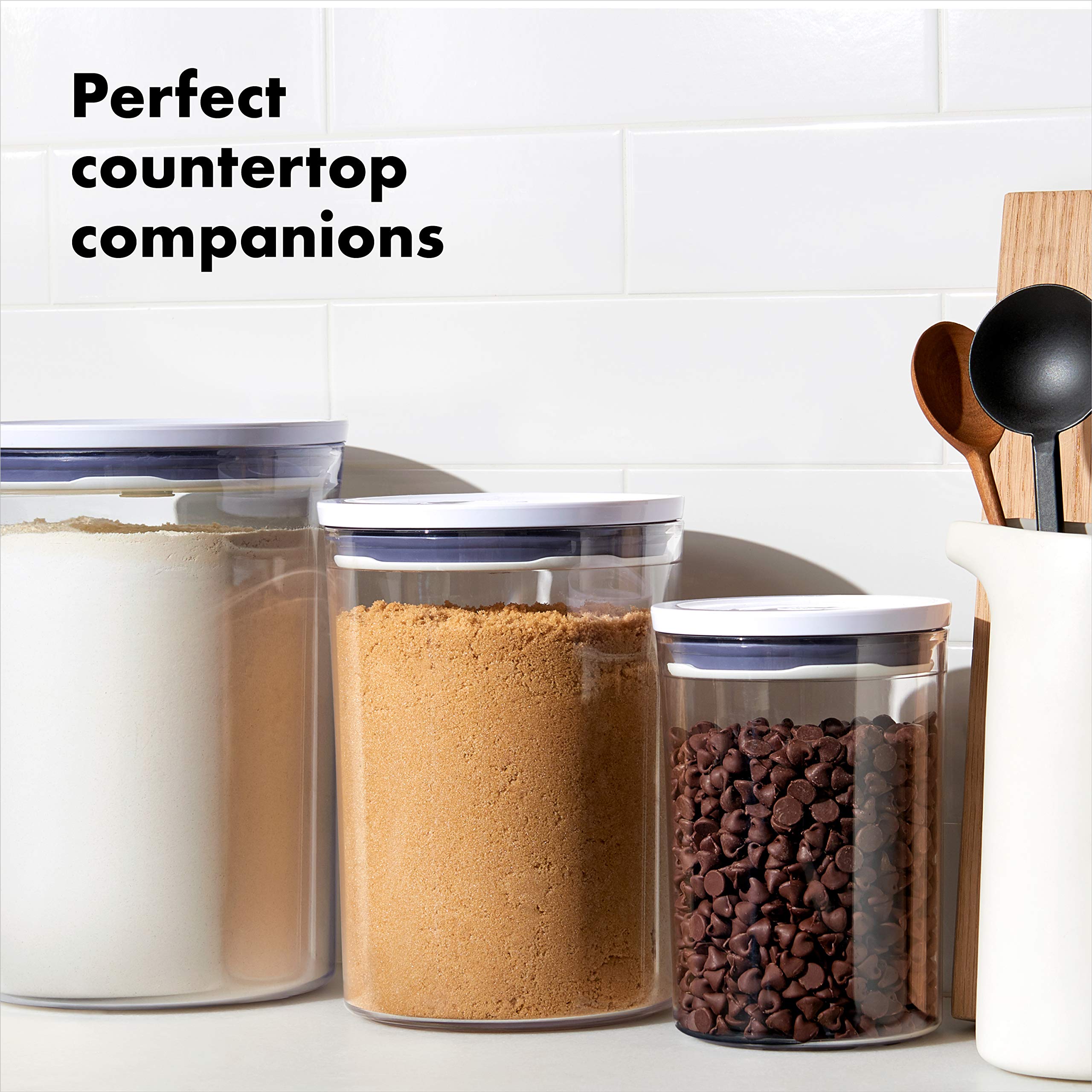 Foto 7 pulgar | Recipiente De Almacenamiento De Alimentos Oxo Good Grips, Redondo, Pop, Grande, 4,9 L - Venta Internacional.