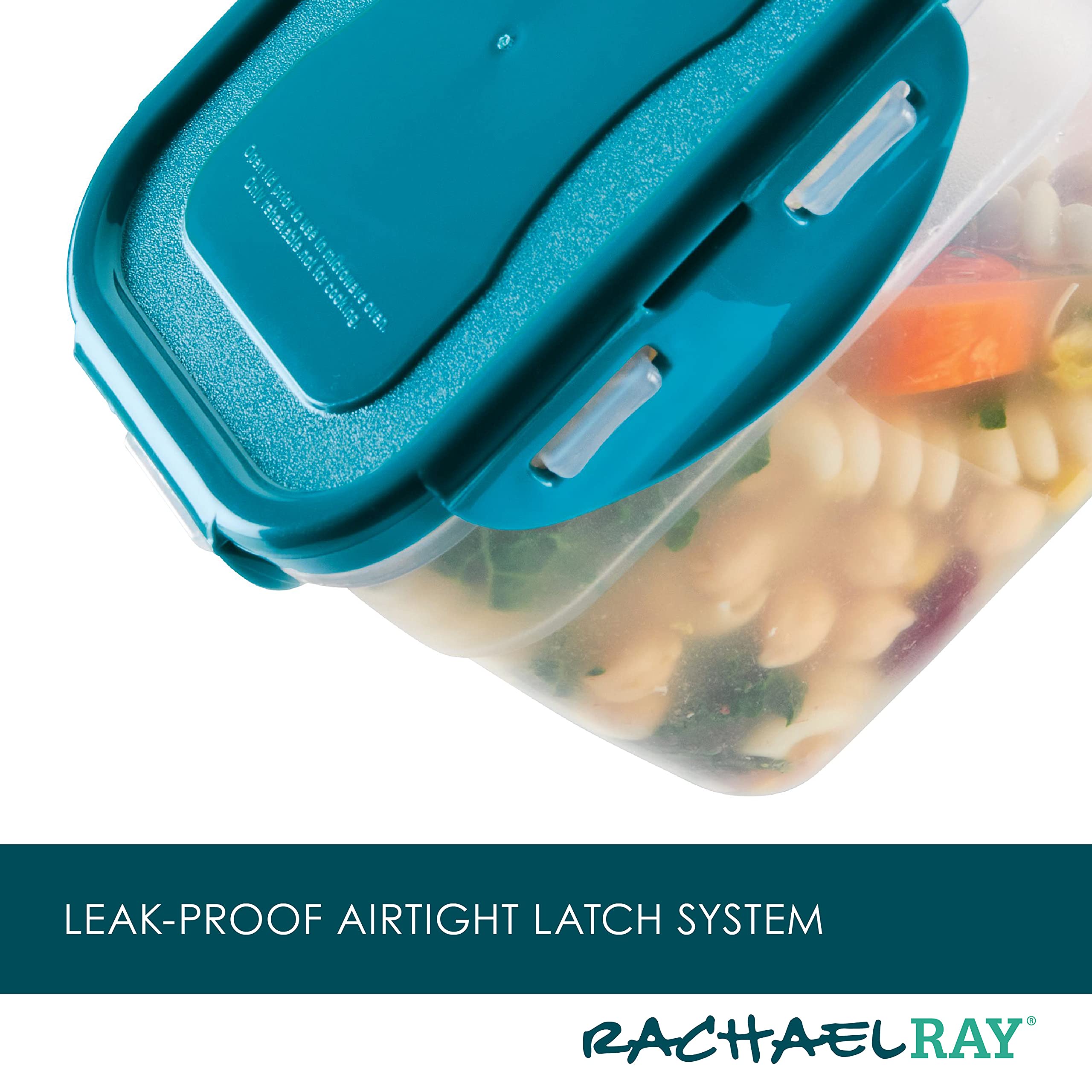 Foto 6 pulgar | Juego De Recipientes De Almacenamiento De Alimentos Rachael Ray, 20 Piezas, Transparente/verde Azulado - Venta Inte