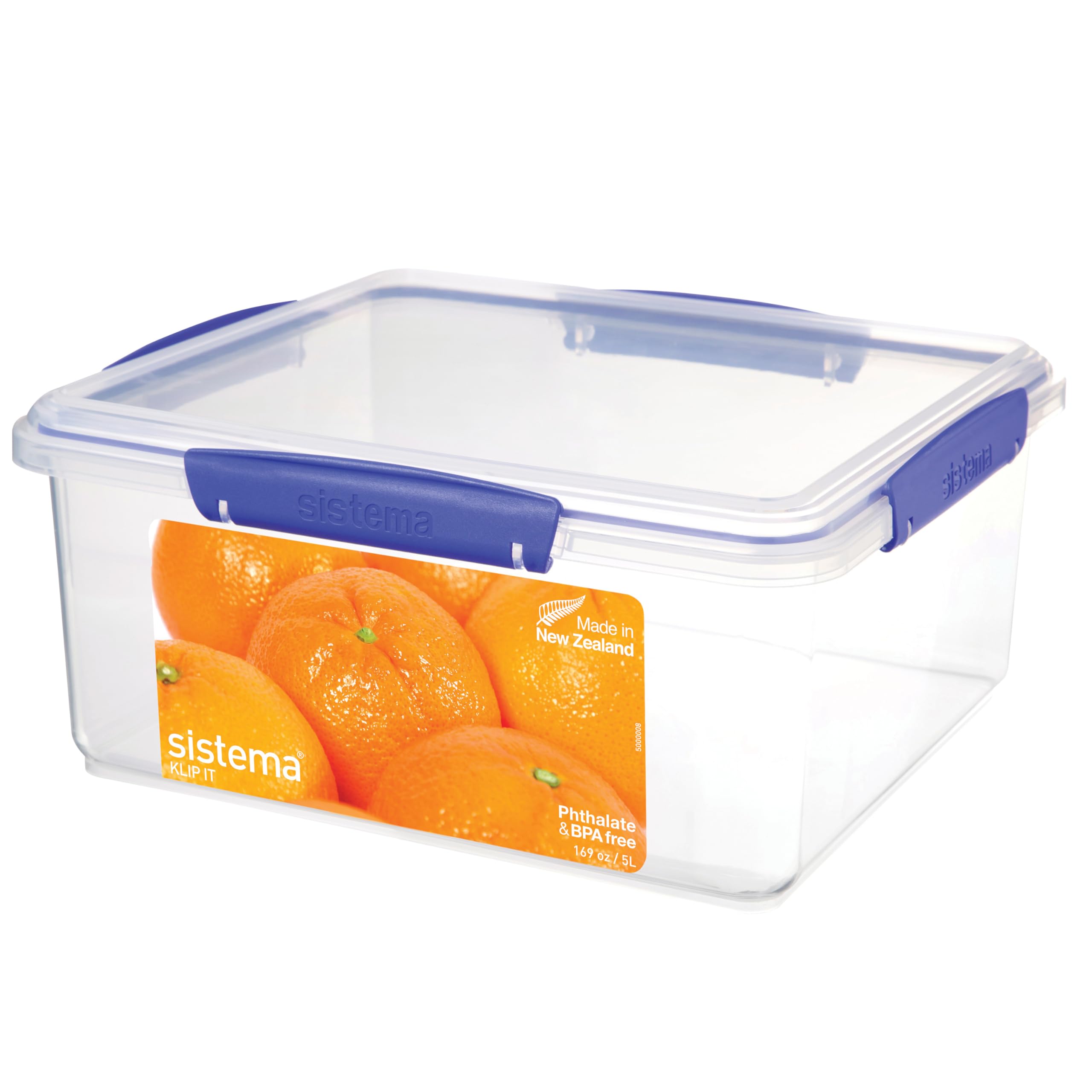 Contenedor De Almacenamiento De Alimentos Sistema Klip It De 5 Litros, Hermético Y Apilable - Venta Internacional.