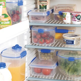 Foto 6 | Contenedor De Almacenamiento De Alimentos Sistema Klip It 7l Sin Bpa Azul - Venta Internacional.