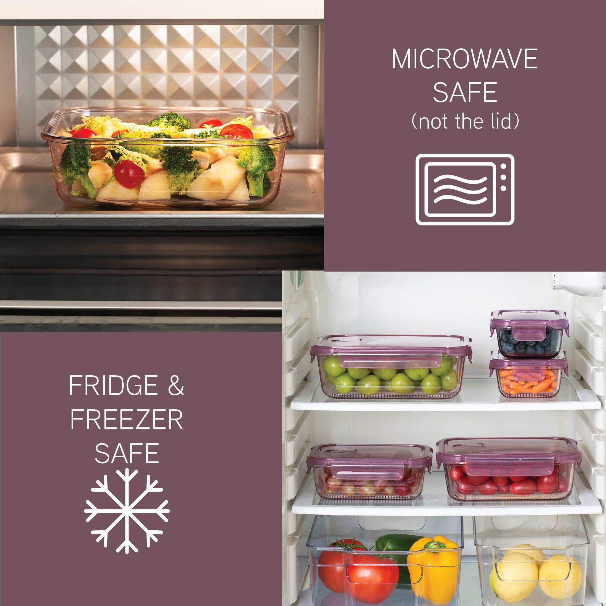 Foto 4 | Set De Recipientes Para Alimentos Cook With Color Premium, 10 Unidades Vidrio Coloreado - Venta Internacional.