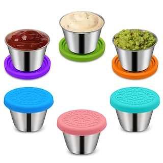 Foto 1 | Recipientes Para Condimentos Winceed De Acero Inoxidable De 70 Ml, Paquete De 6 - Venta Internacional.