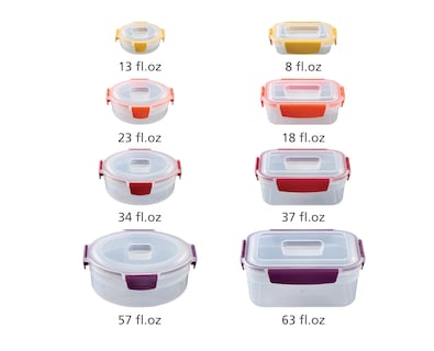 Foto 3 | Juego De Recipientes Para Almacenamiento De Alimentos Joseph Joseph Nest Lock, 16 Piezas - Venta Internacional.