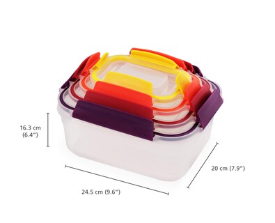 Foto 6 | Juego De Recipientes Para Almacenamiento De Alimentos Joseph Joseph Nest Lock, 16 Piezas - Venta Internacional.
