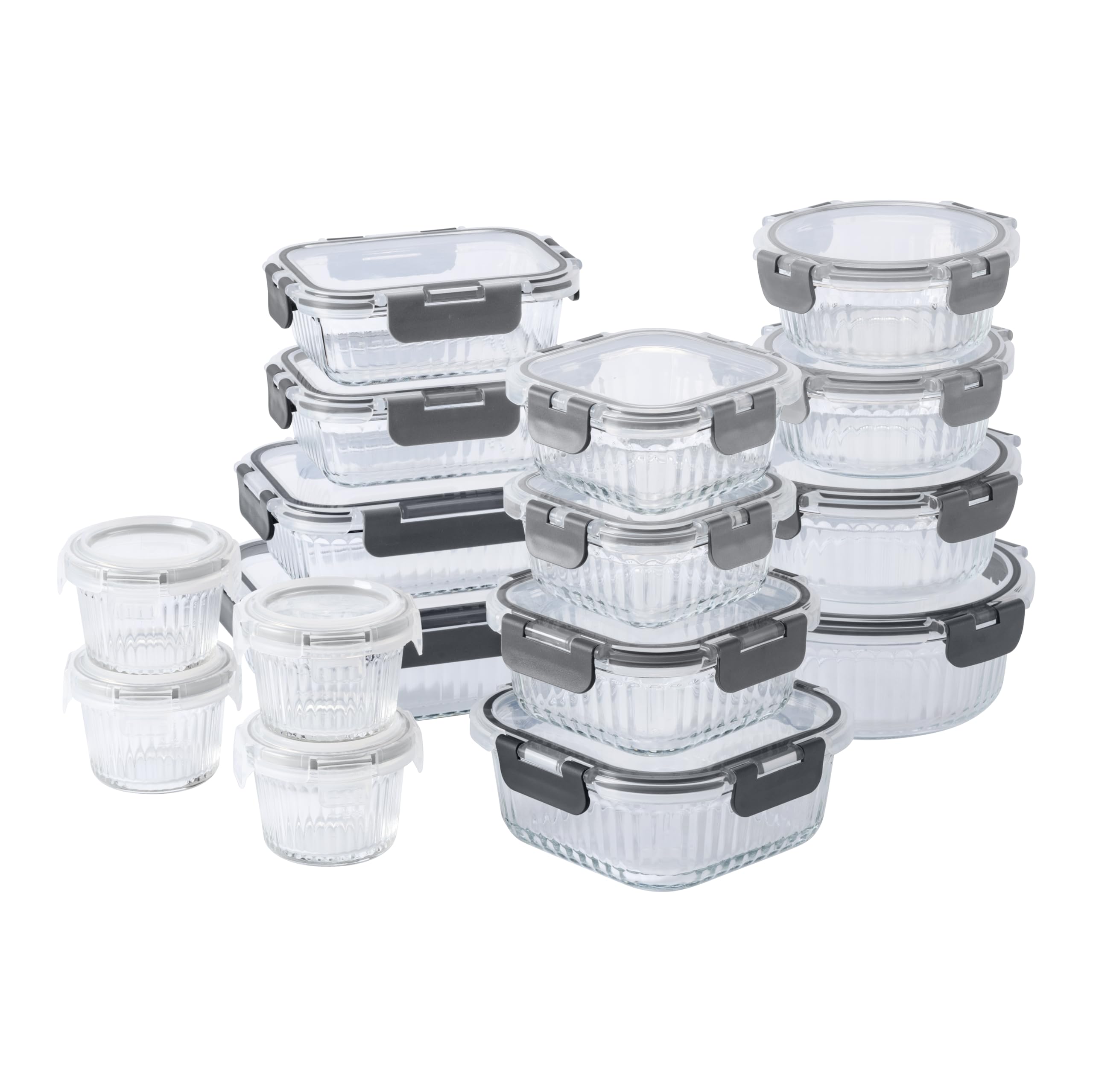 Foto 2 pulgar | Set De Recipientes Para Comida Cook With Color Premium, 32 Unidades Vidrio Borosilicato - Venta Internacional.