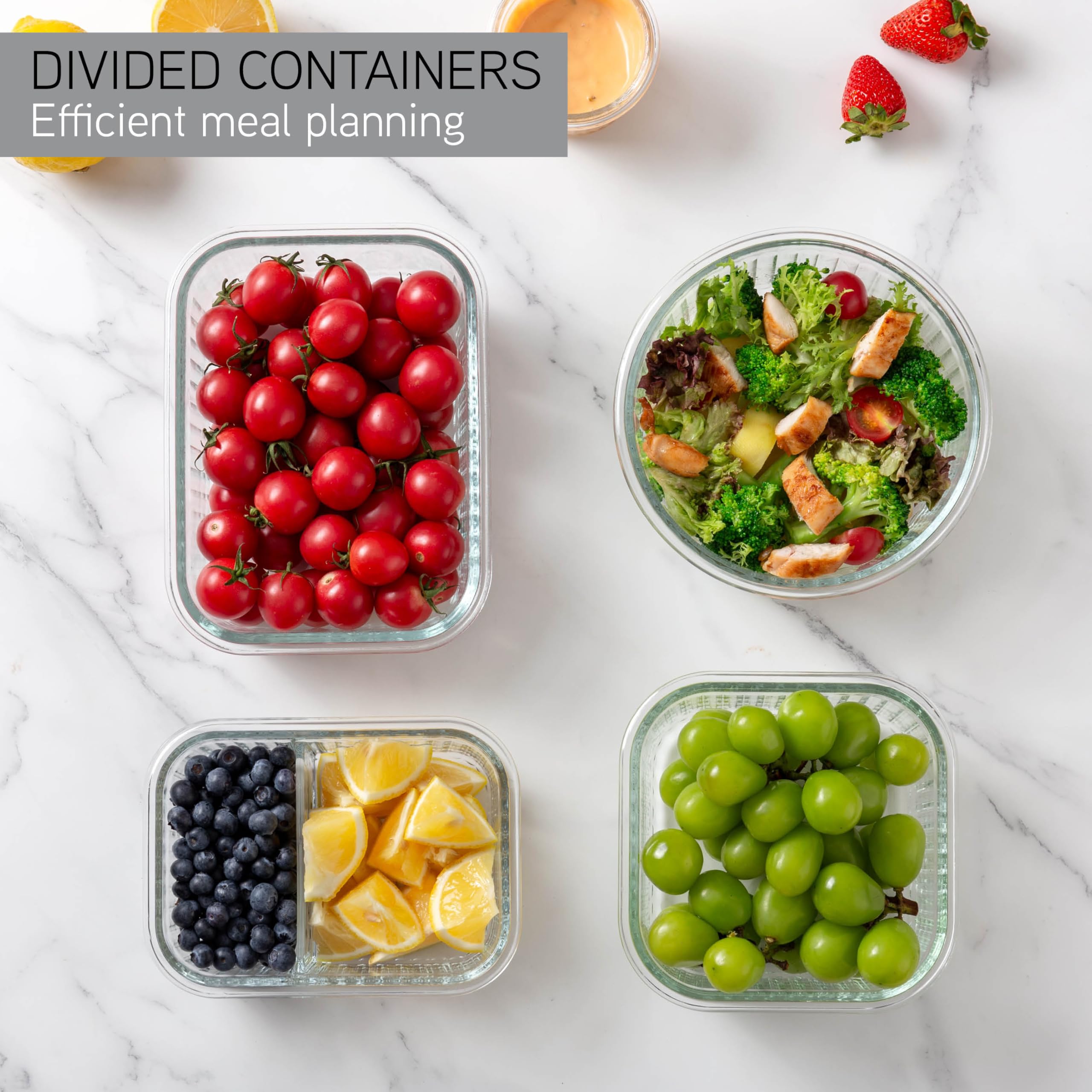 Foto 5 | Set De Recipientes Para Comida Cook With Color Premium, 32 Unidades Vidrio Borosilicato - Venta Internacional.
