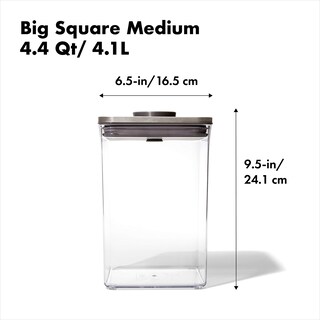 Foto 2 | Recipiente Oxo Steel Pop Big Medium Square de 4.2 l