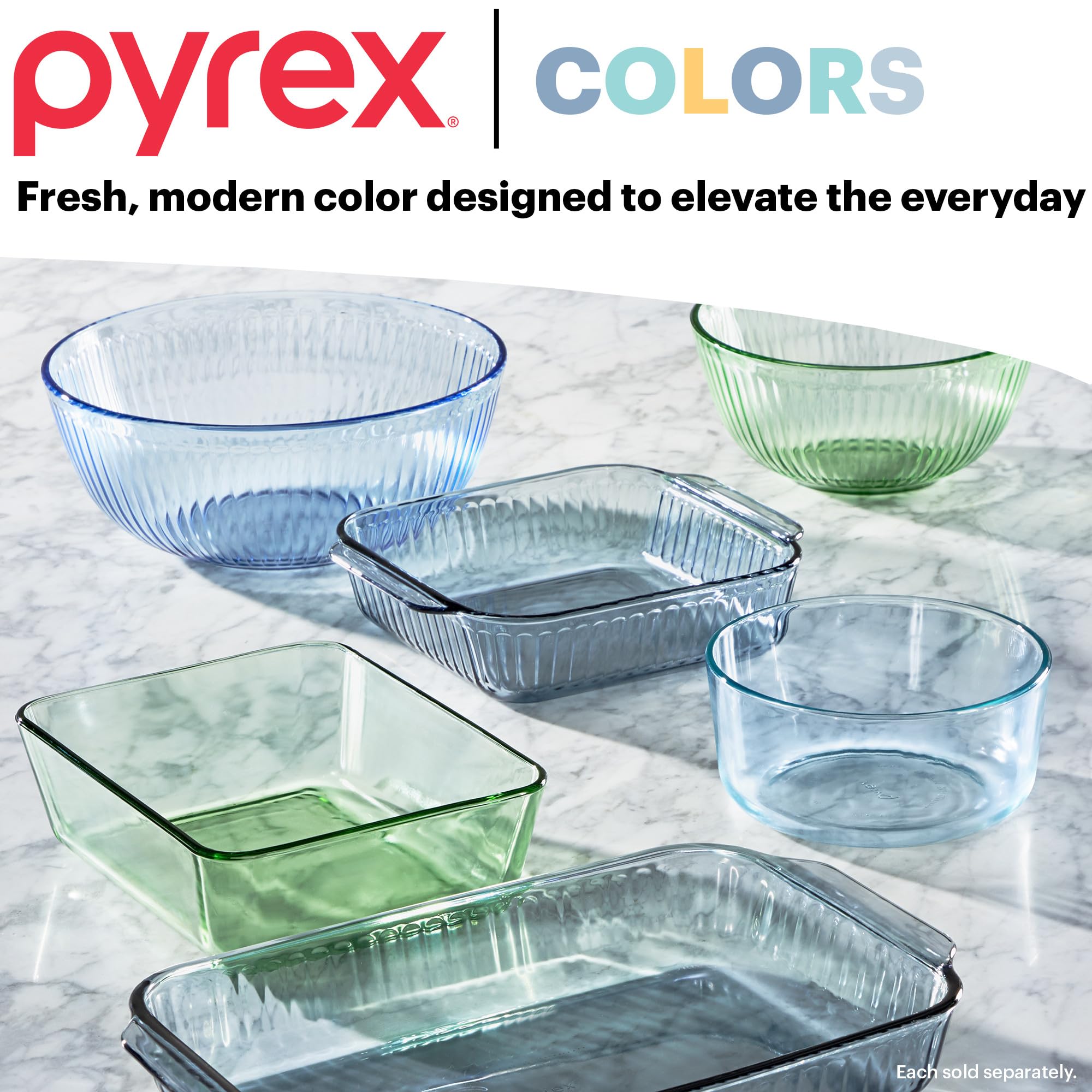 Foto 6 pulgar | Juego De Recipientes Para Almacenamiento De Alimentos Pyrex Year Of Color, Paquete De 3 - Venta Internacional.