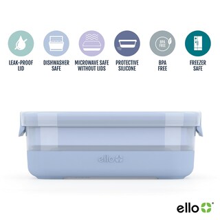 Foto 2 | Recipiente De Plástico Ello Para Almacenar Alimentos, 3.7 Tazas, Para Preparar Comidas, Paquete De 5 - Venta Interna