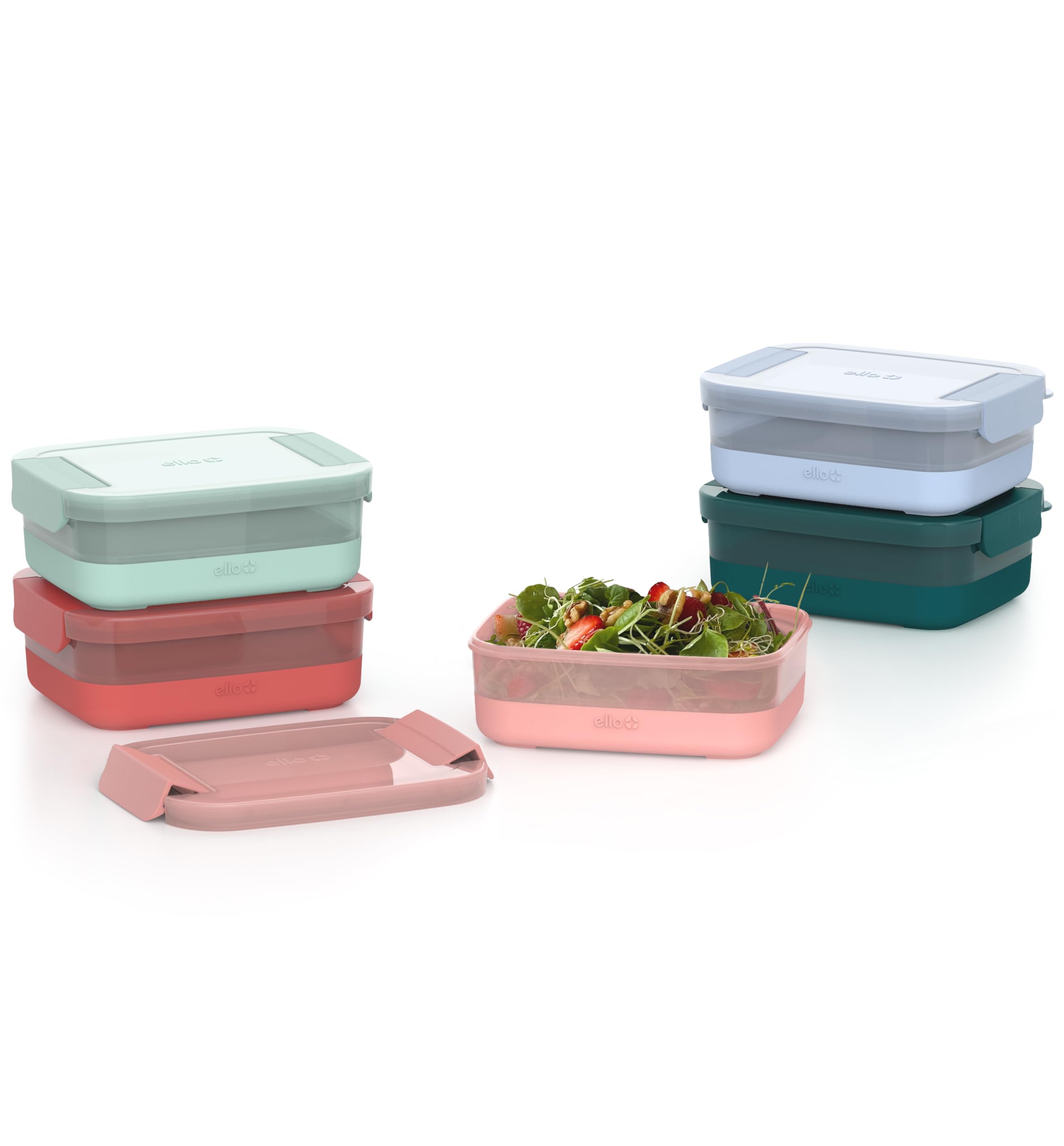 Foto 5 pulgar | Recipiente De Plástico Ello Para Almacenar Alimentos, 3.7 Tazas, Para Preparar Comidas, Paquete De 5 - Venta Interna