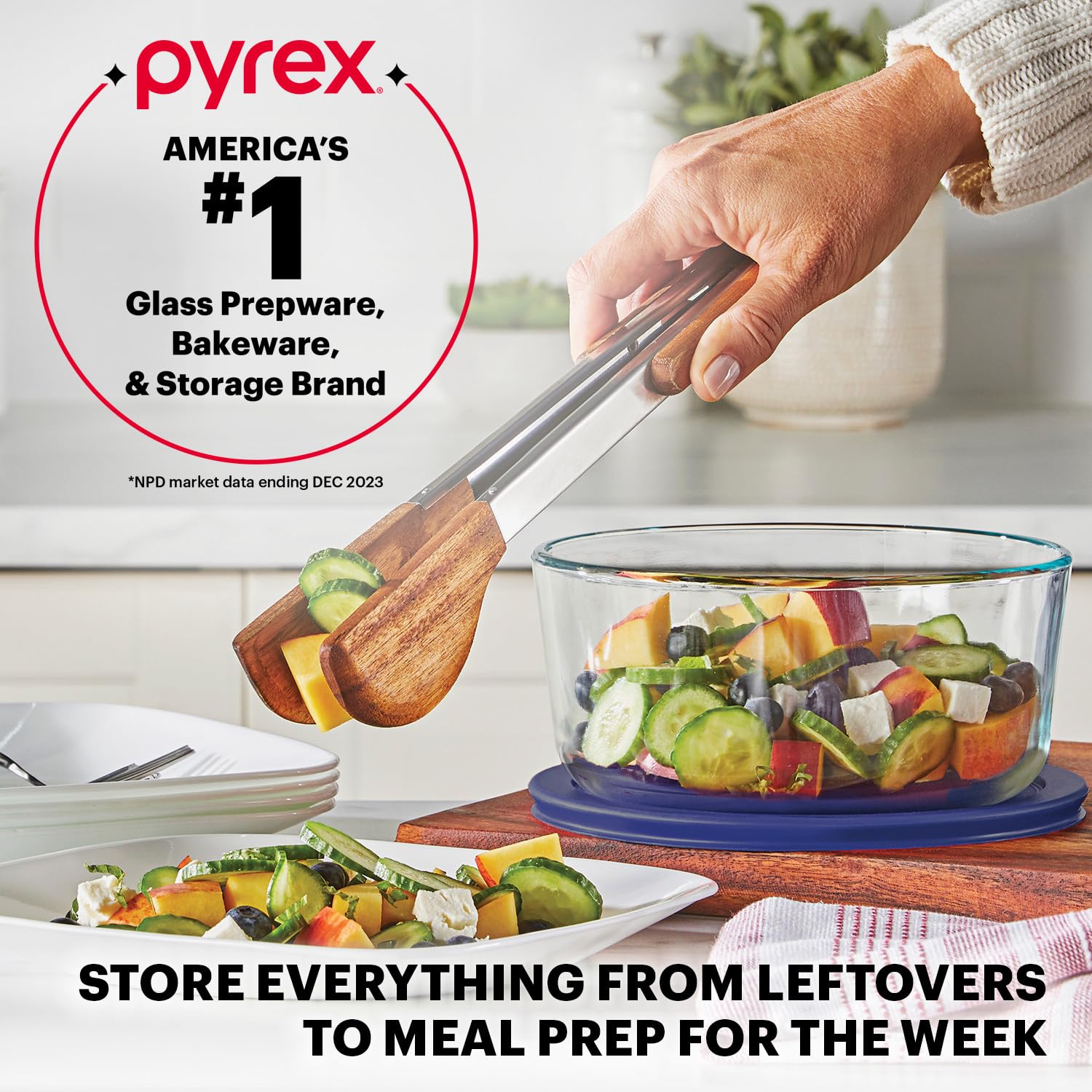 Foto 7 pulgar | Set De Almacenamiento De Alimentos Pyrex Simply Store, Paquete De 5 Unidades De Vidrio Sin Bpa - Venta Internacional.