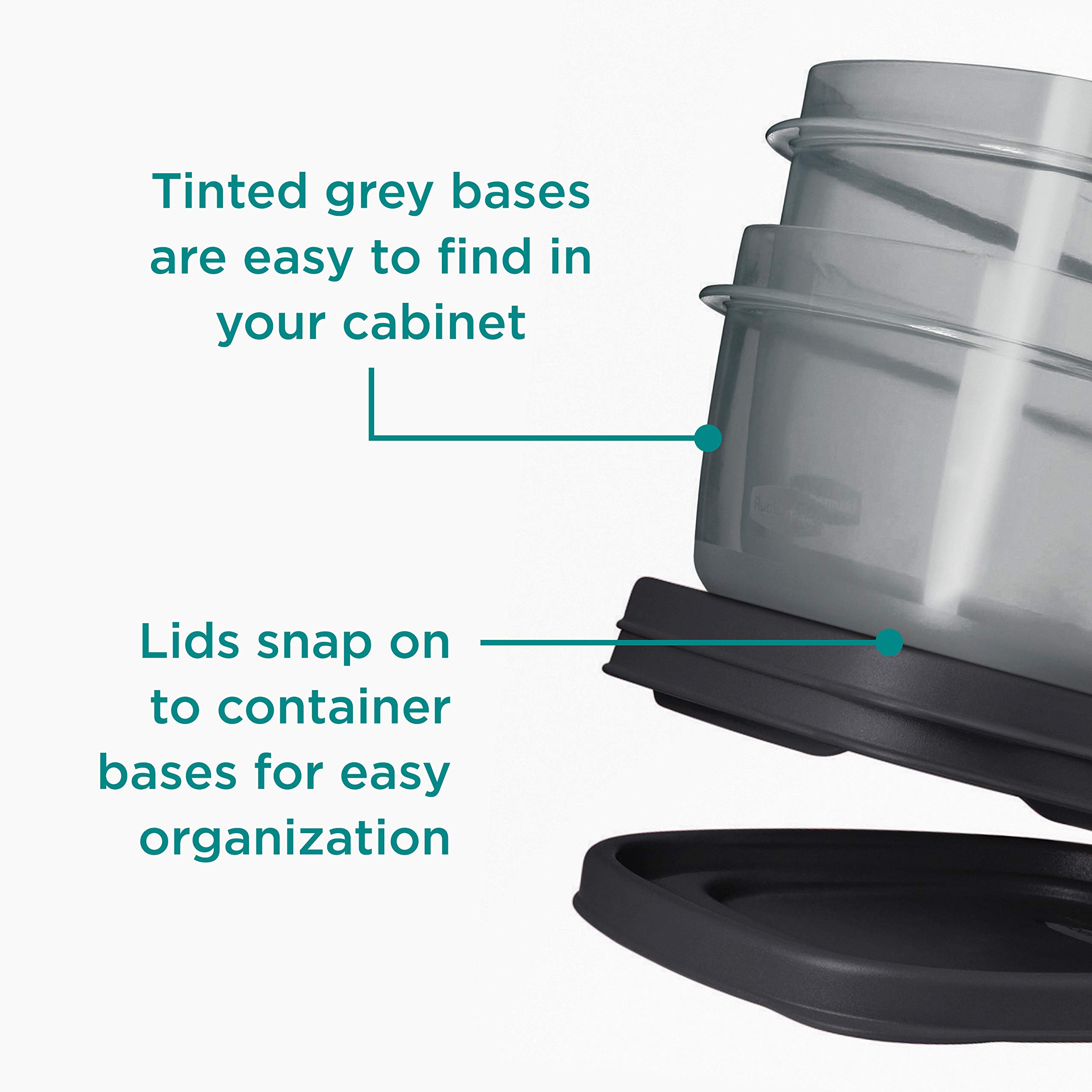 Foto 4 pulgar | Juego De 42 Recipientes Rubbermaid Easyfindlids Para Almacenamiento De Alimentos - Venta Internacional.