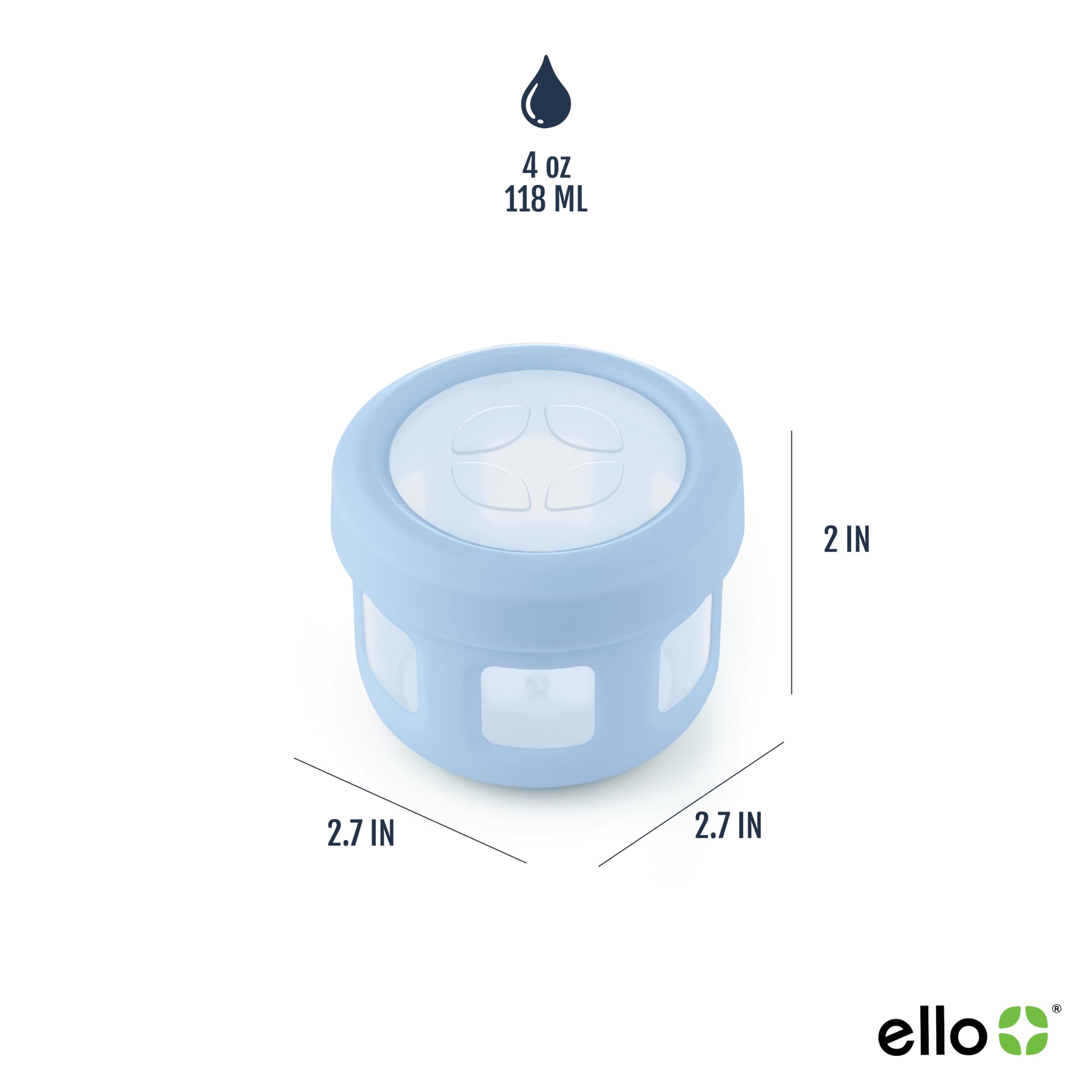 Foto 5 pulgar | Recipientes Para Condimentos Ello, Plástico Reutilizables, 120 Ml, Paquete De 6 - Venta Internacional.