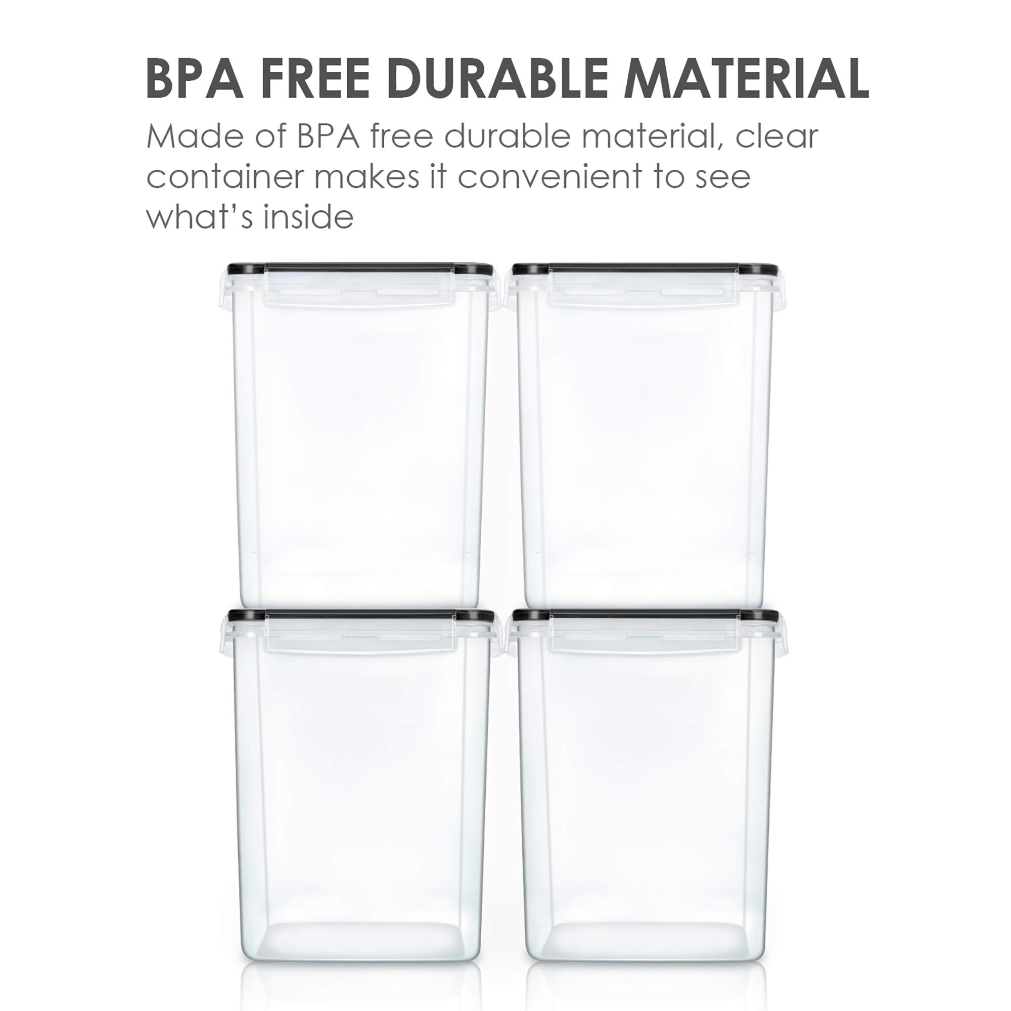 Foto 4 pulgar | Contenedores De Almacenamiento De Alimentos Vtopmart De 5,2 L/175 Oz, 4 Piezas Con Accesorios - Venta Internacional.