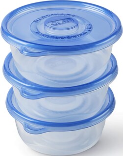 Foto 5 | Recipientes De Almacenamiento De Alimentos Glad, Paquete De 6, 3 Unidades, 48 Oz, Herméticos - Venta Internacional.