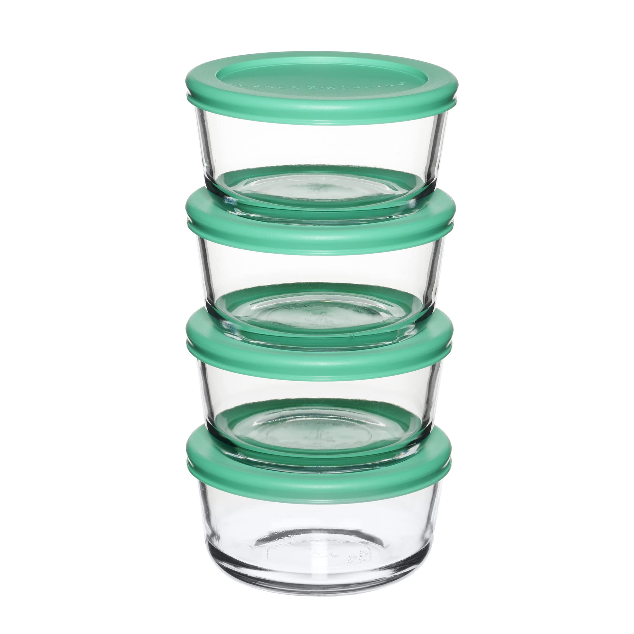 Foto 6 | Recipientes De Vidrio Anchor Hocking, 2 Tazas, Juego De 4 - Venta Internacional.